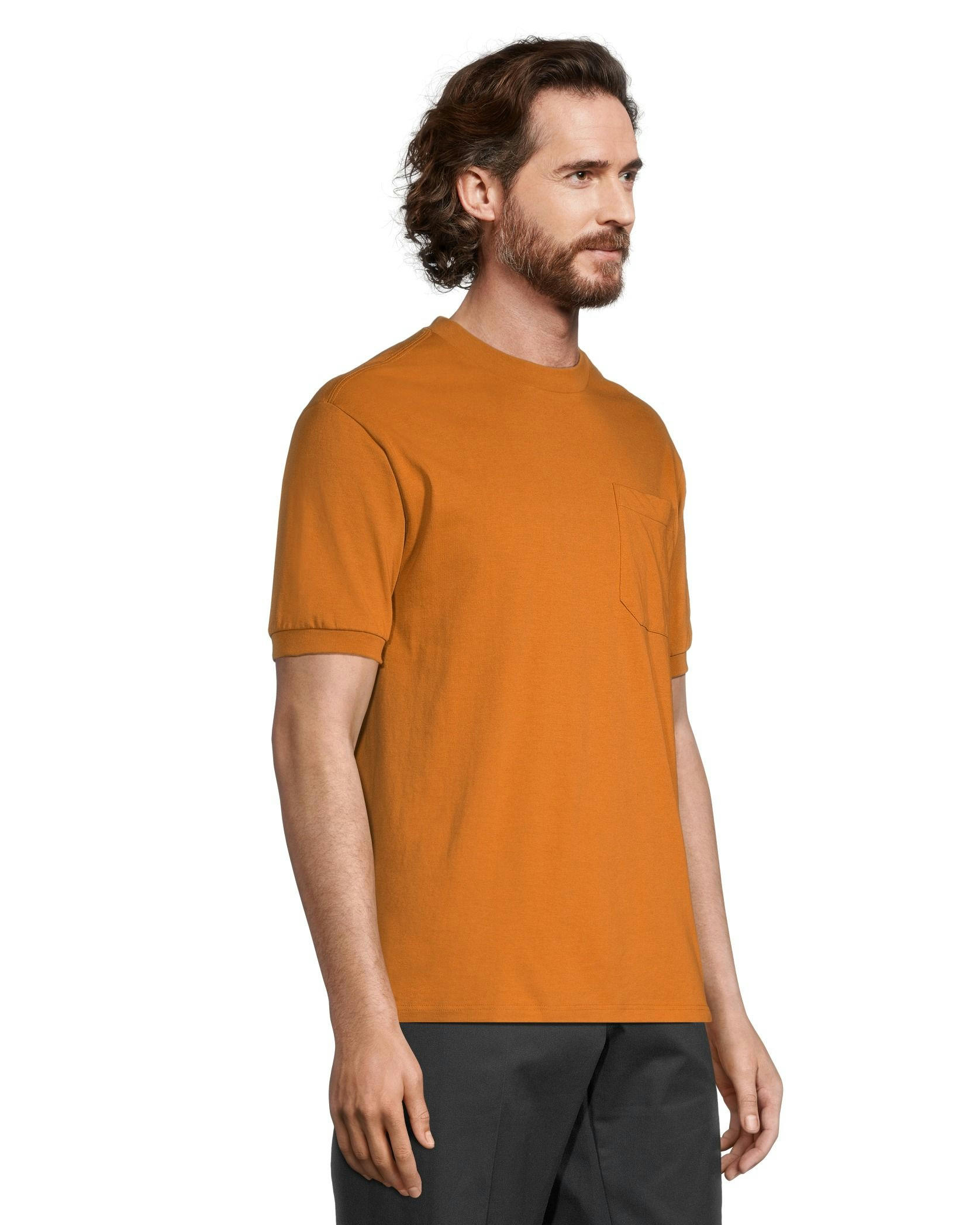 Aggressor Men's Crewneck Short Sleeve Solid Work T-Shirt With FRESHTECH