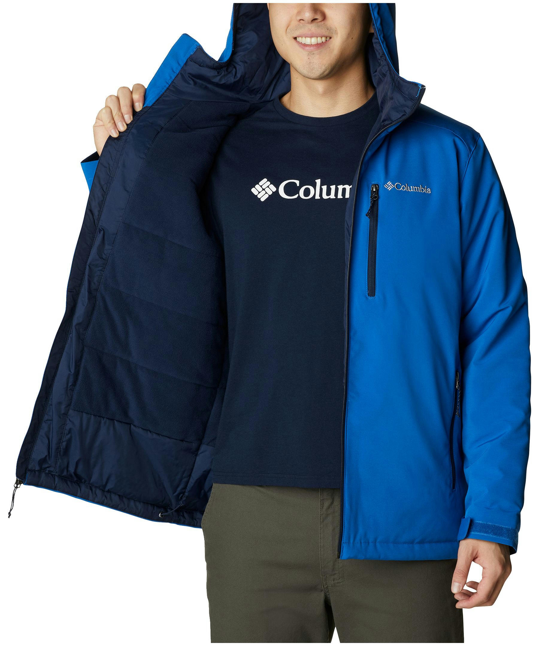 Columbia Men's Gate Racer Water Resistant Hooded Insulated Softshell Jacket