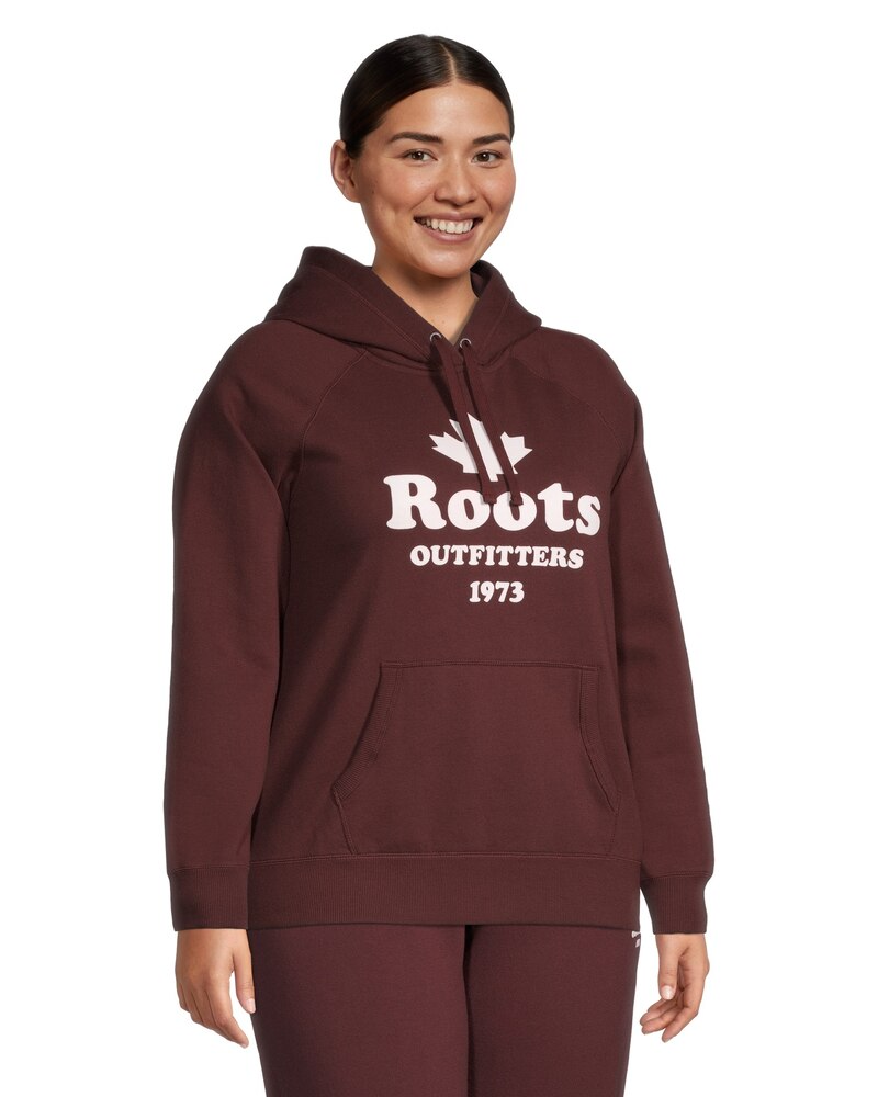 ROOTS Women's Fleece Kangaroo Hoodie Sweatshirt