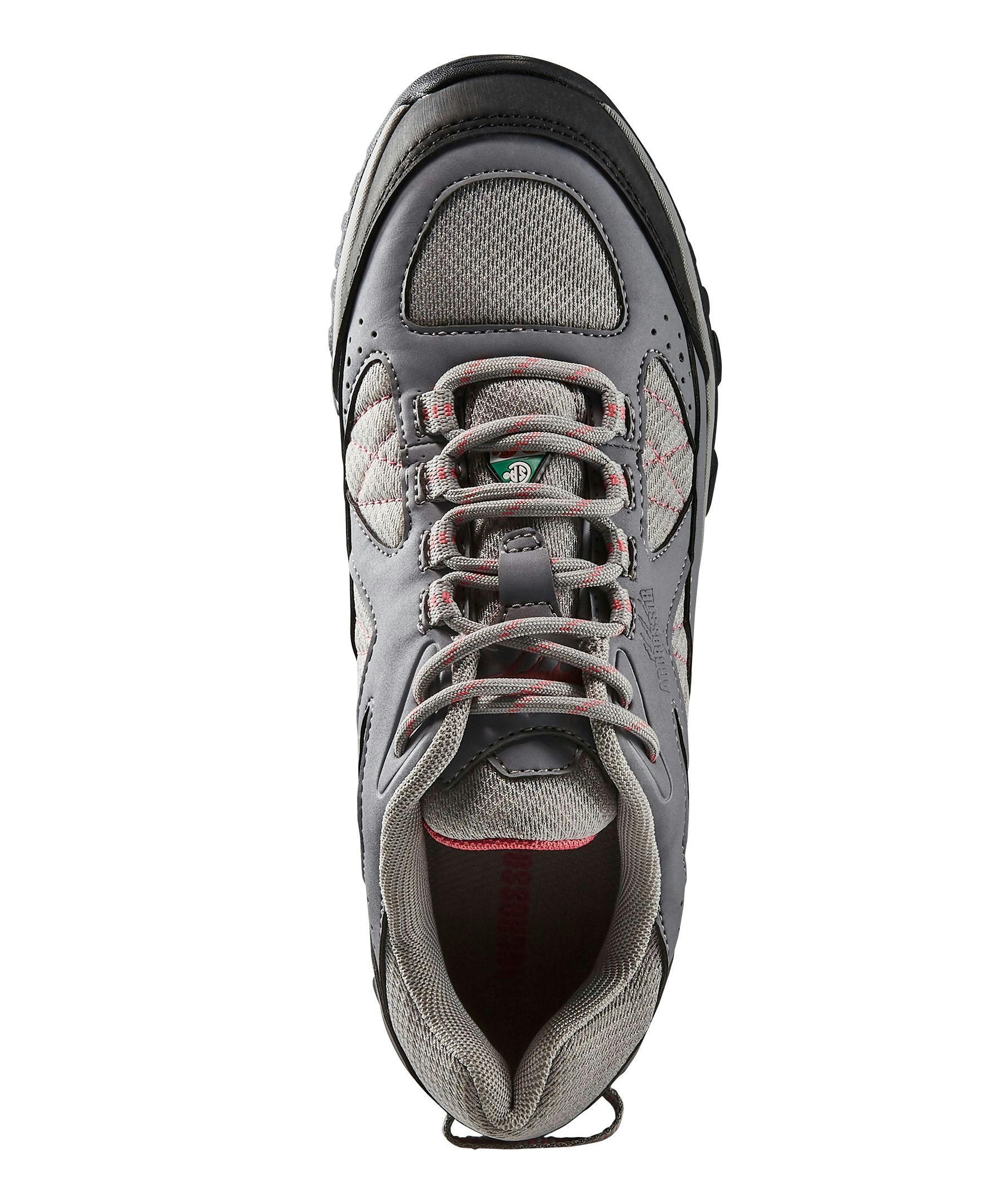 Aggressor Women's Steel Toe Steel Plate Low Cut Freshtech Safety Hiking Shoes - Grey