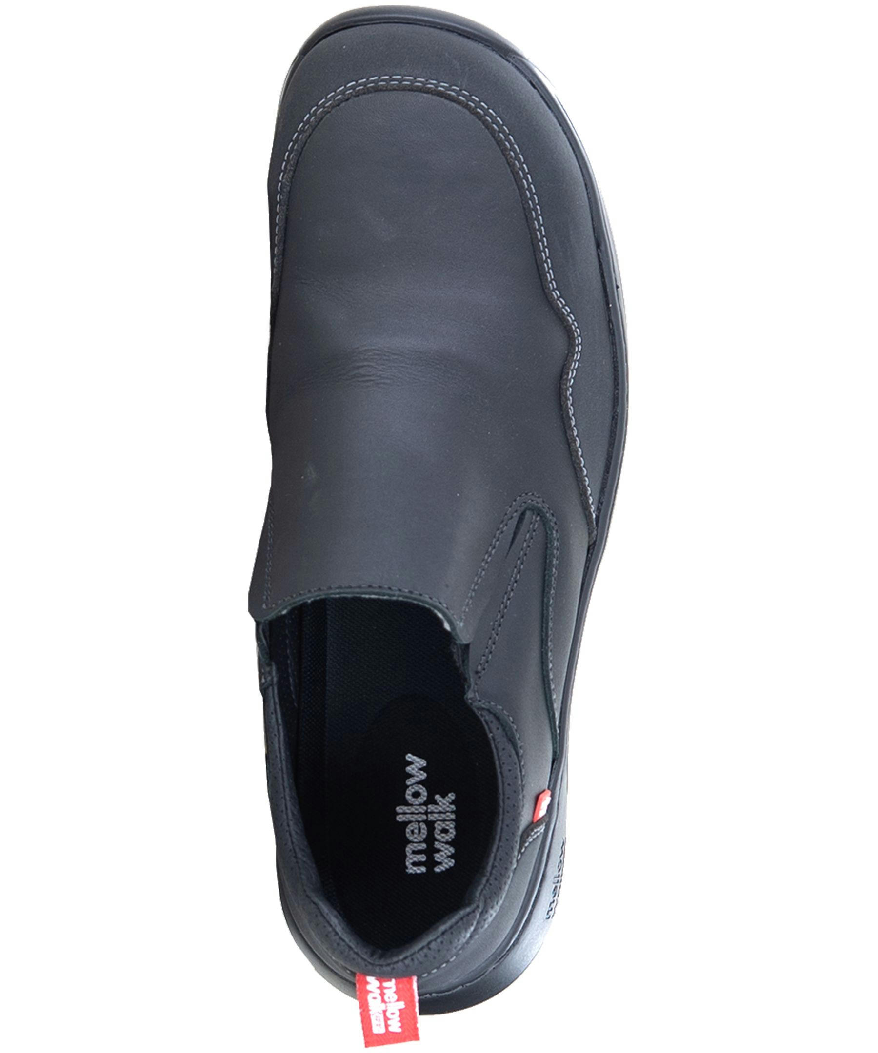 Mellow Walk Men's Motion Composite Toe Composite Plate SD Leather Slip On Work Shoe