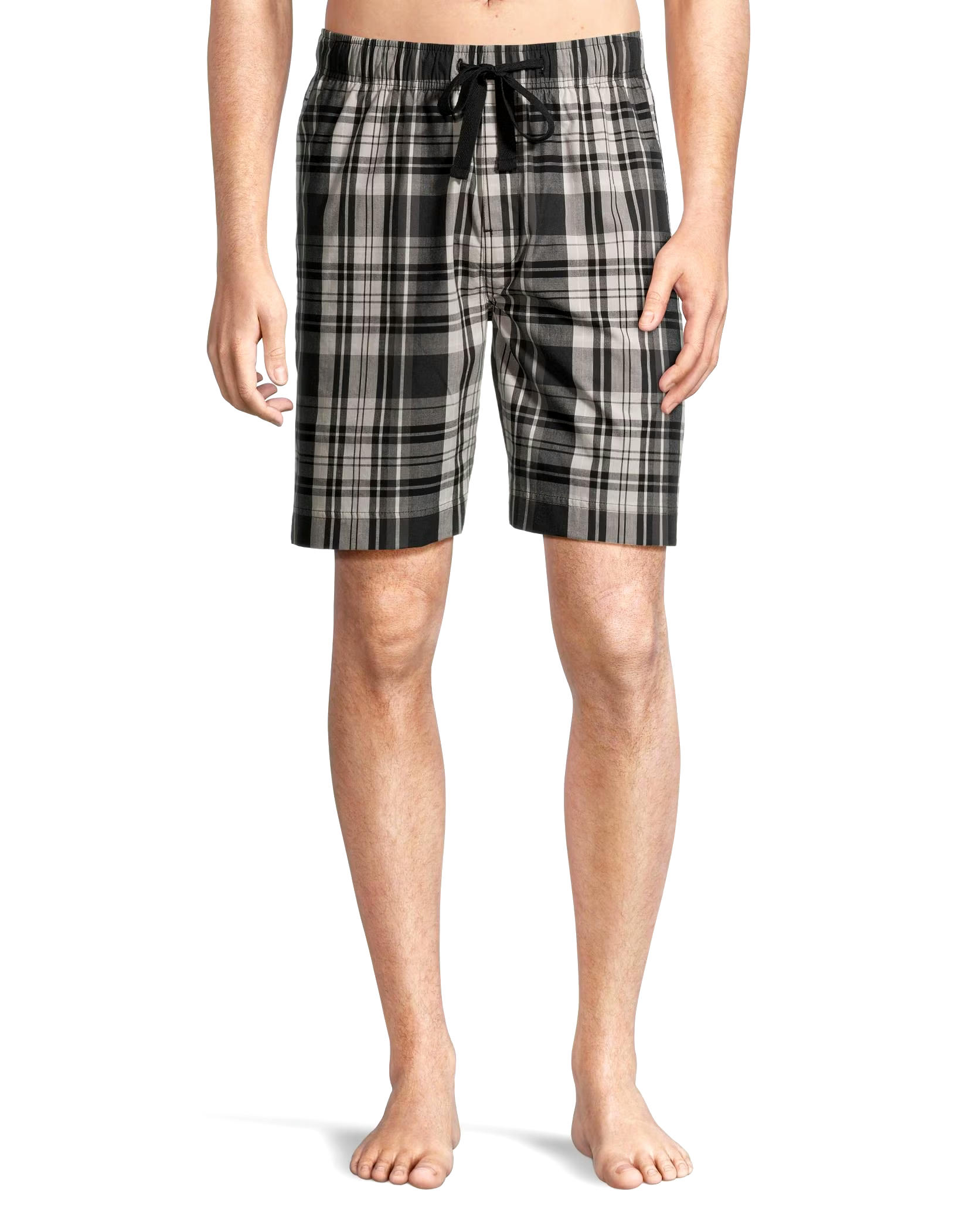 Denver Hayes Men's Woven Plaid Lounge Shorts