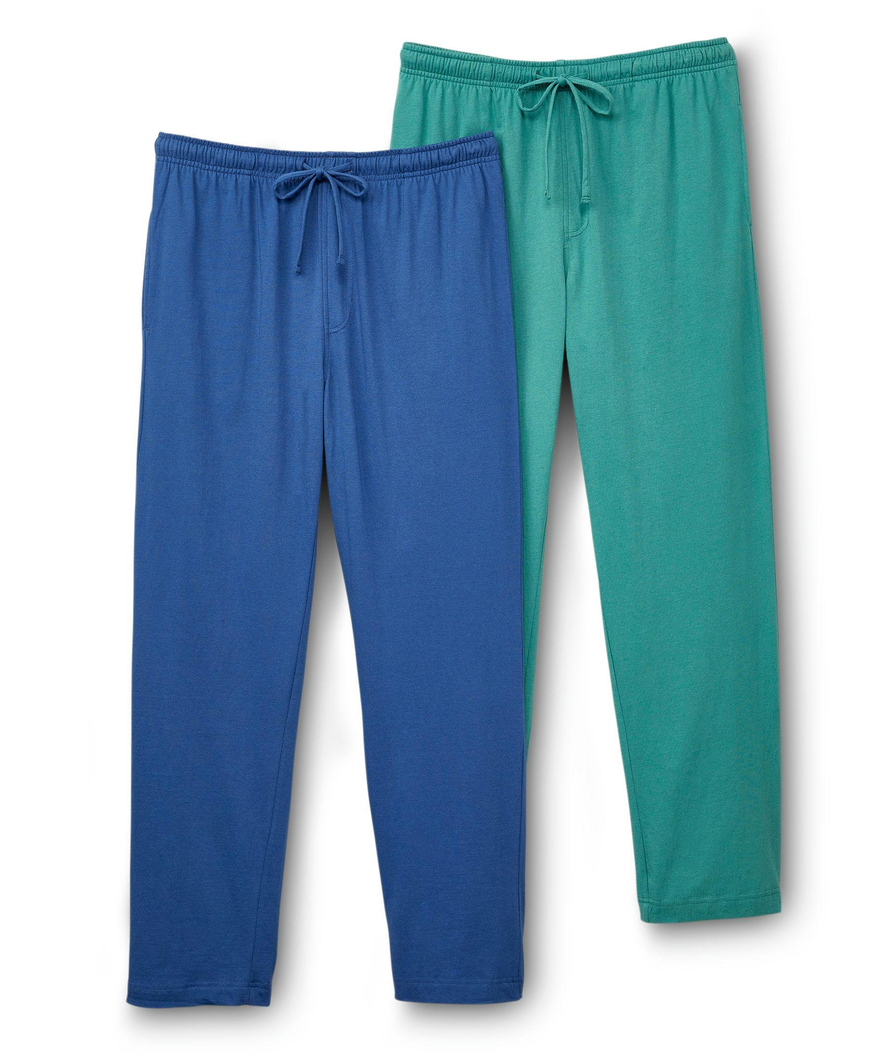 Denver Hayes Men's 2 Pack Elastic Drawstring Lounge Pants