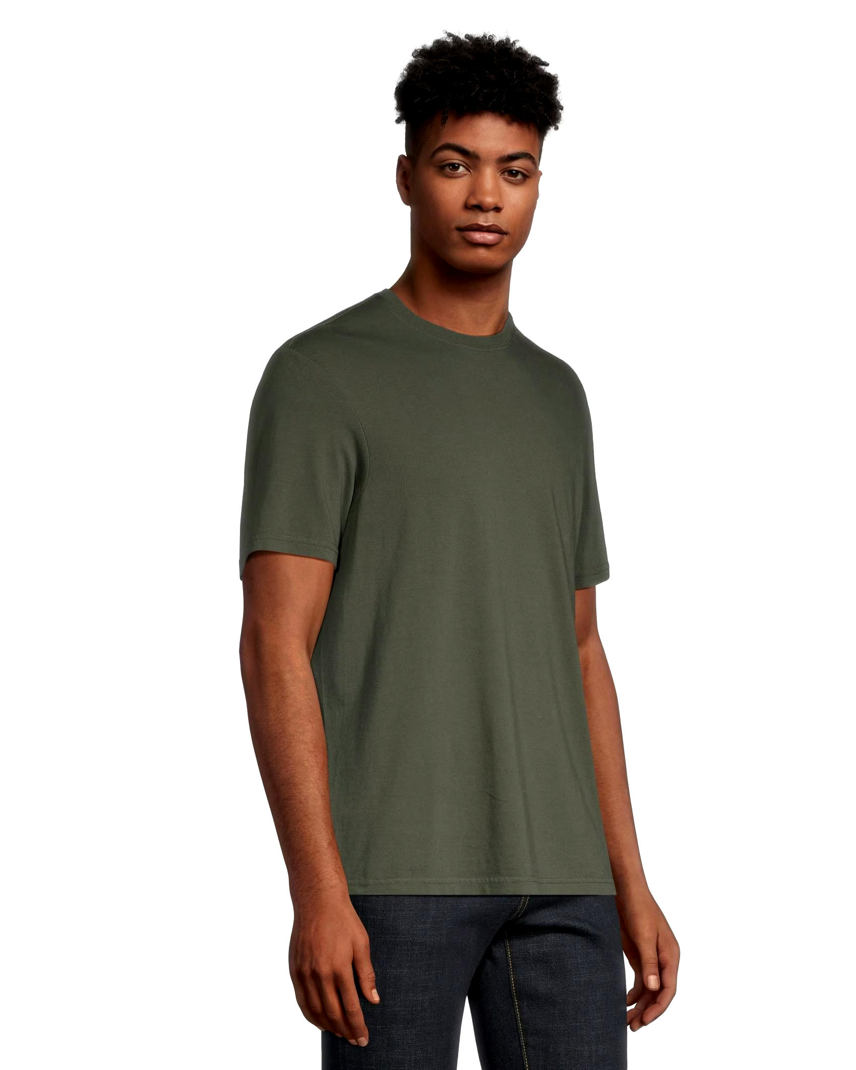 Denver Hayes Men's 50 Wash Classic Fit Crew Neck T Shirt