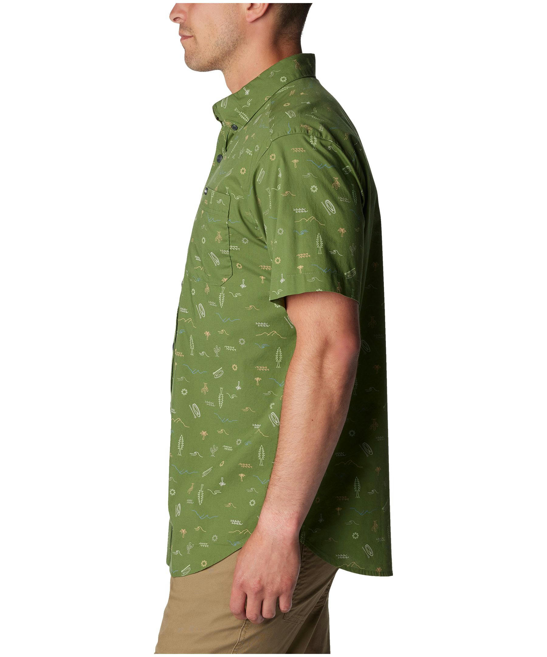 Columbia Men's Rapid Rivers Short Sleeve Printed Shirt