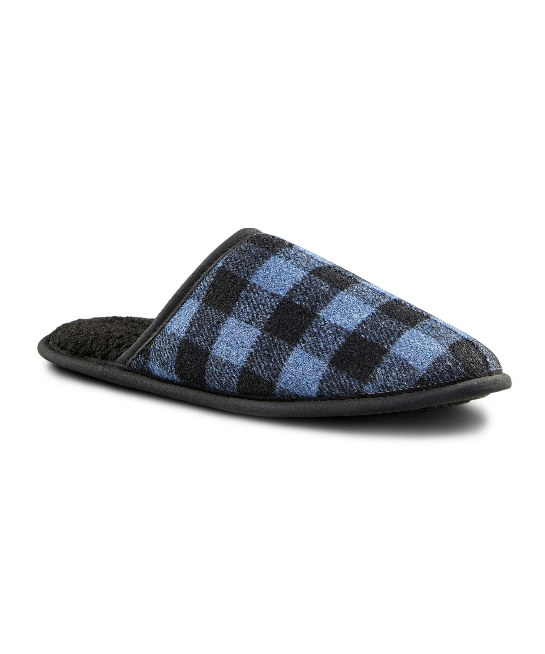 WindRiver Men's Plaid Scuff Slippers