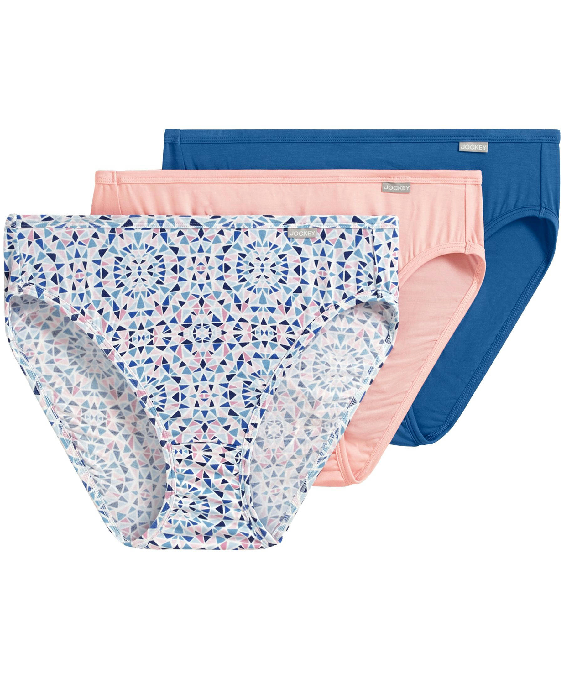 Jockey Women's 3 Pack Elance Supersoft Underwear French Cut Panties