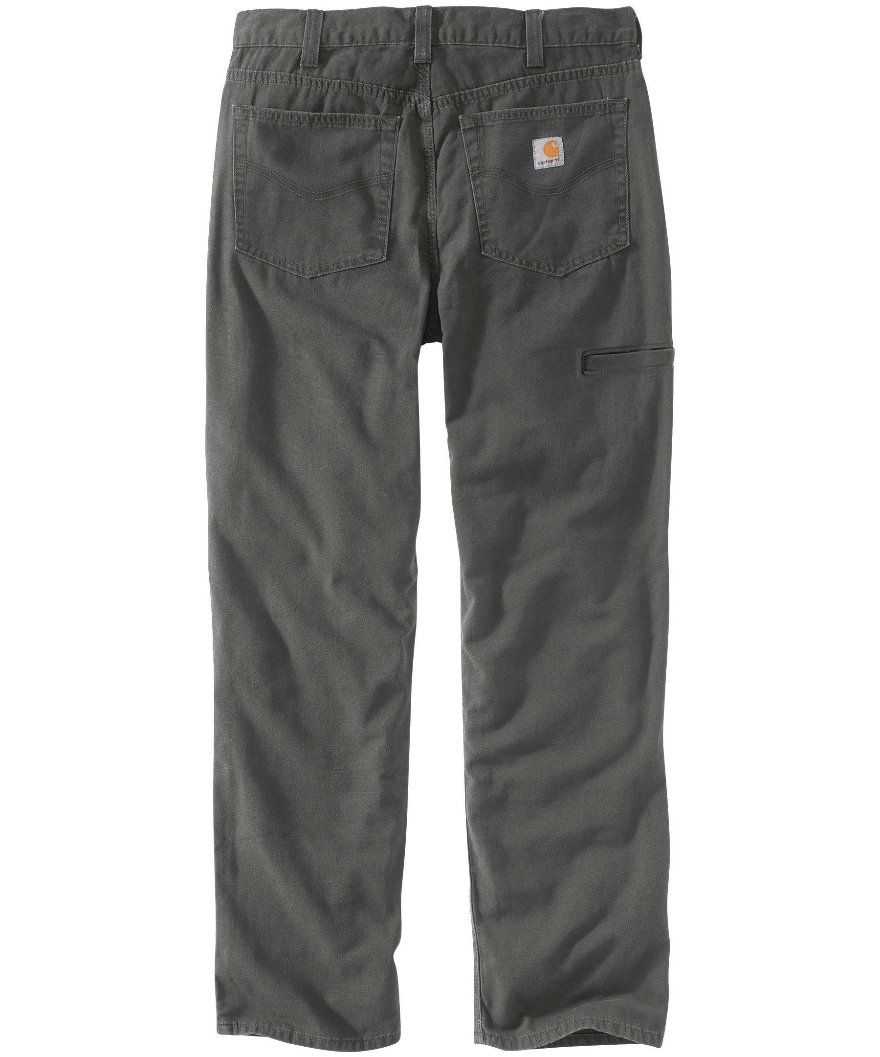 Carhartt Men's Rugged Flex Rigby Relaxed Fit 5 Pocket Work Pants - Dark Coffee -