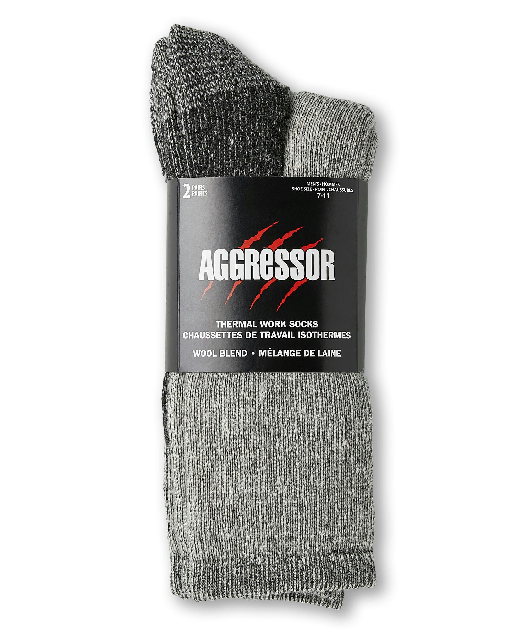 Aggressor Men's 2 Pack Thermal Boot Socks