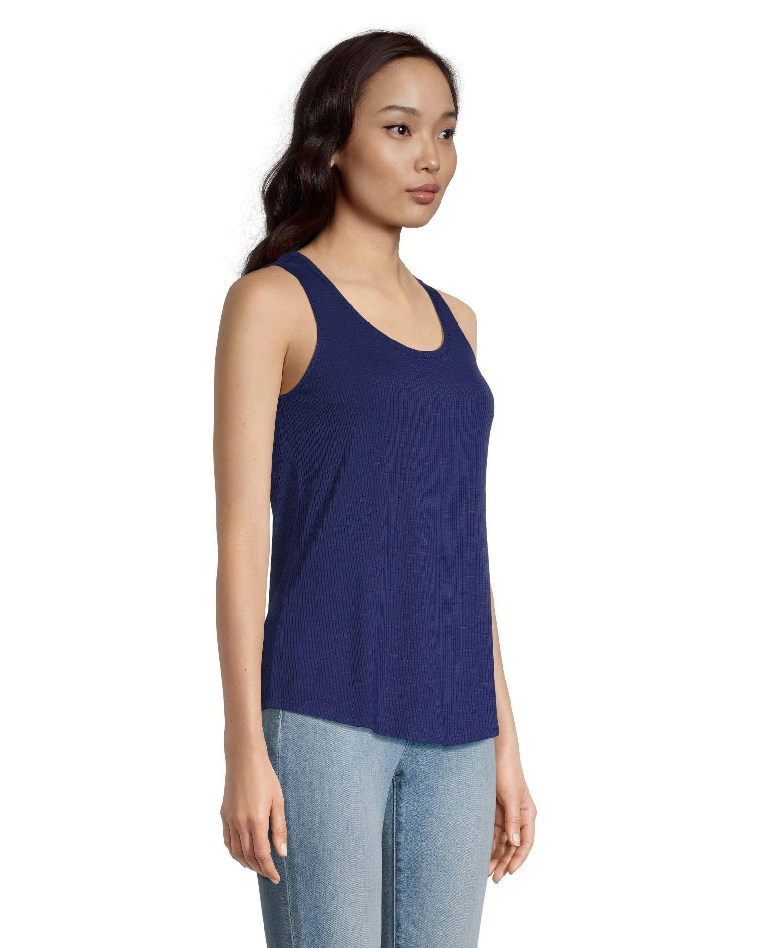 Denver Hayes Women's Ribbed Scoop Neck Tank Top