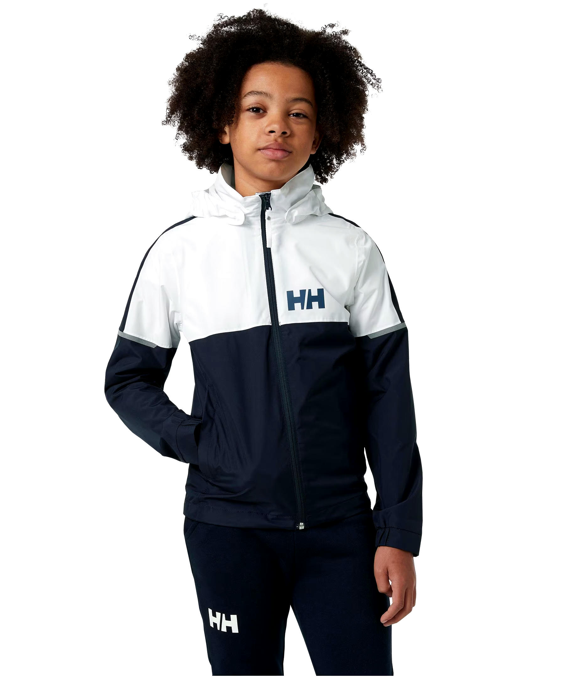 Helly Hansen Unisex 8-16 Years Active 2.0 Waterproof Windproof and Breathable Rain Jacket