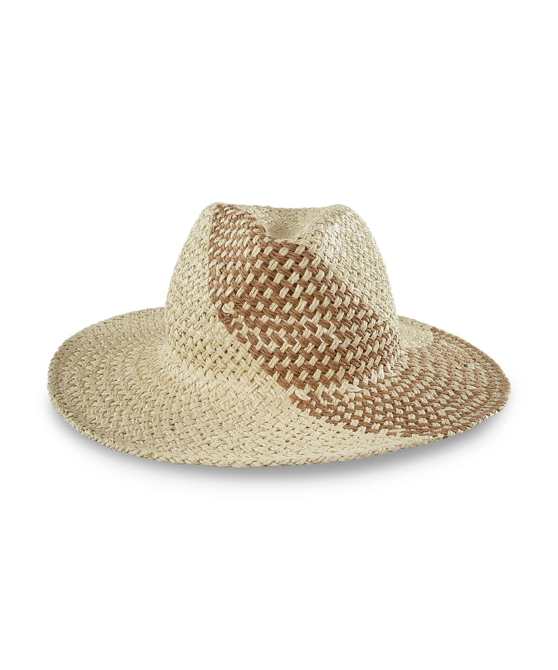 Denver Hayes Women's Weave Pattern Straw Hat