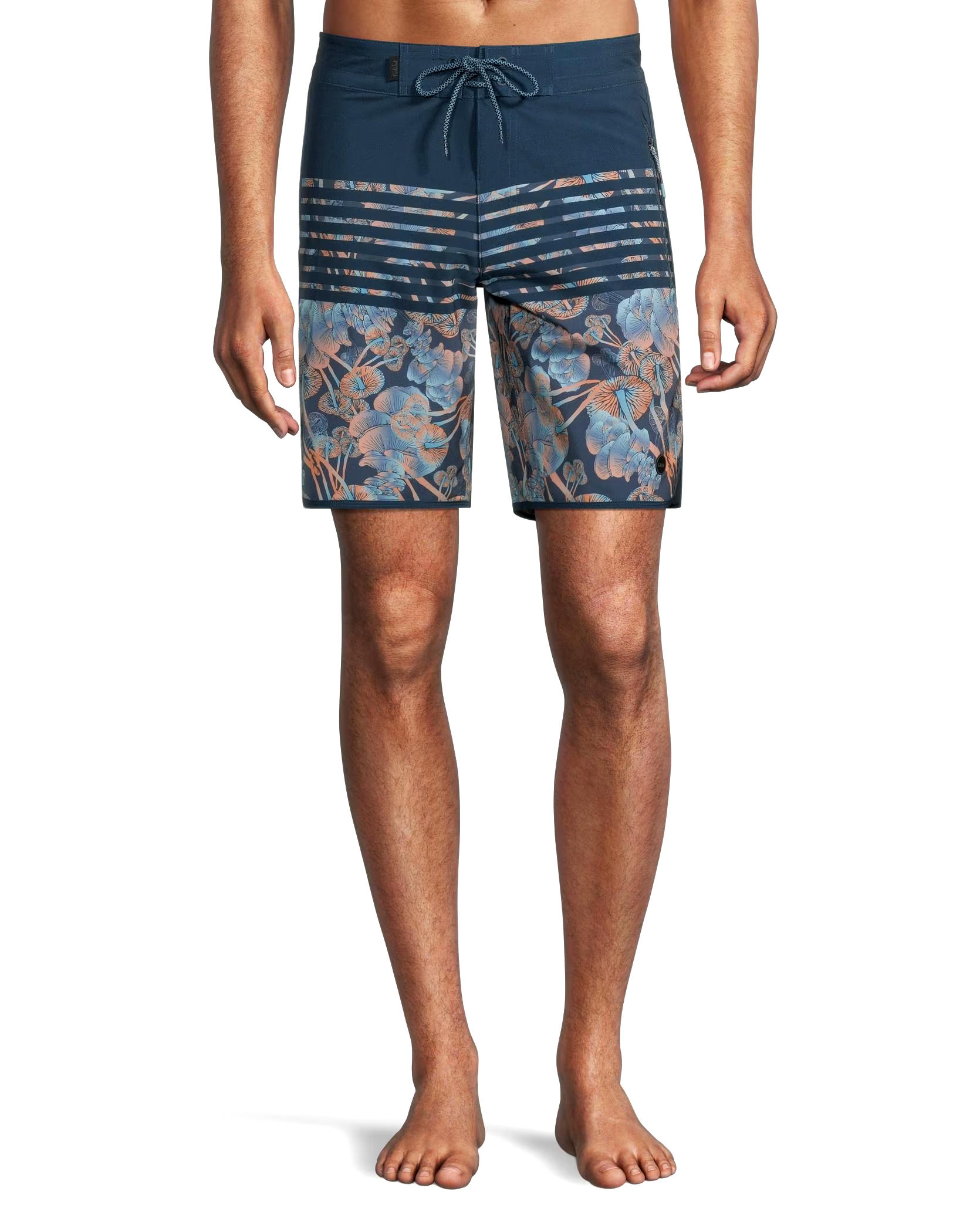 FarWest Men's Mid Rise Quick Dry Graphic Boardshorts