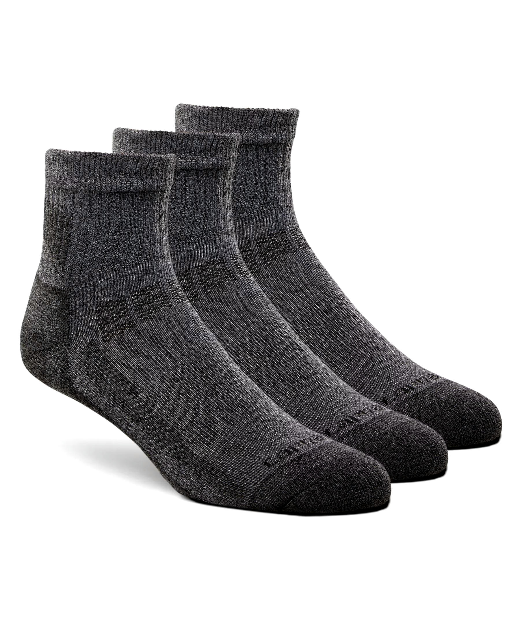Carhartt Men's Force Midweight Quarter Work Socks - 3-Pack