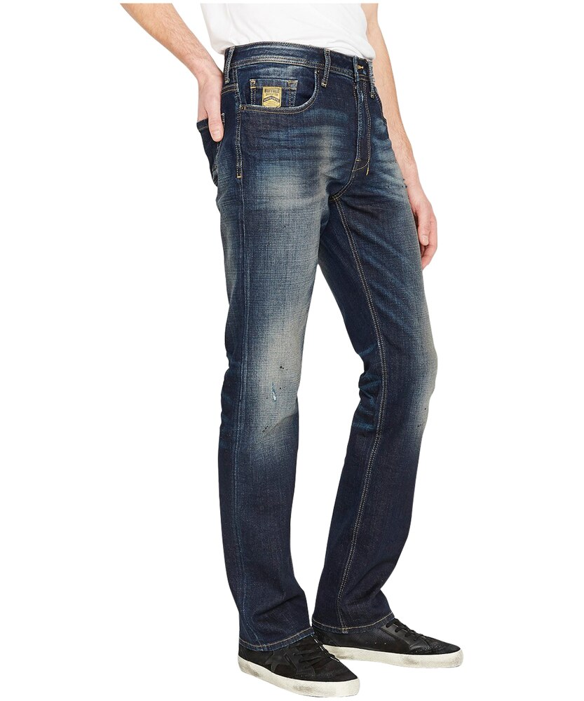Buffalo Men's Six-X Straight Leg Jeans - Dark Wash