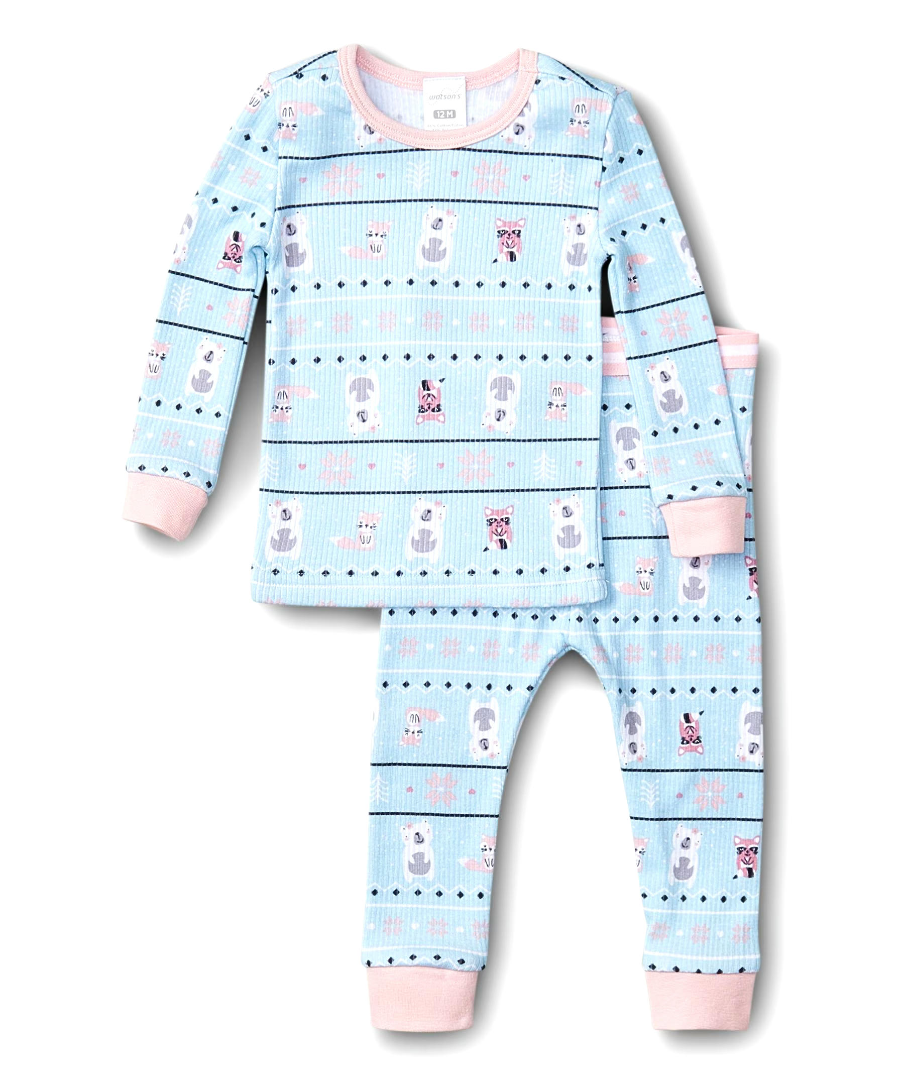 Watson's Girls' Toddler 2 Piece Soft Cozy Thermal Set