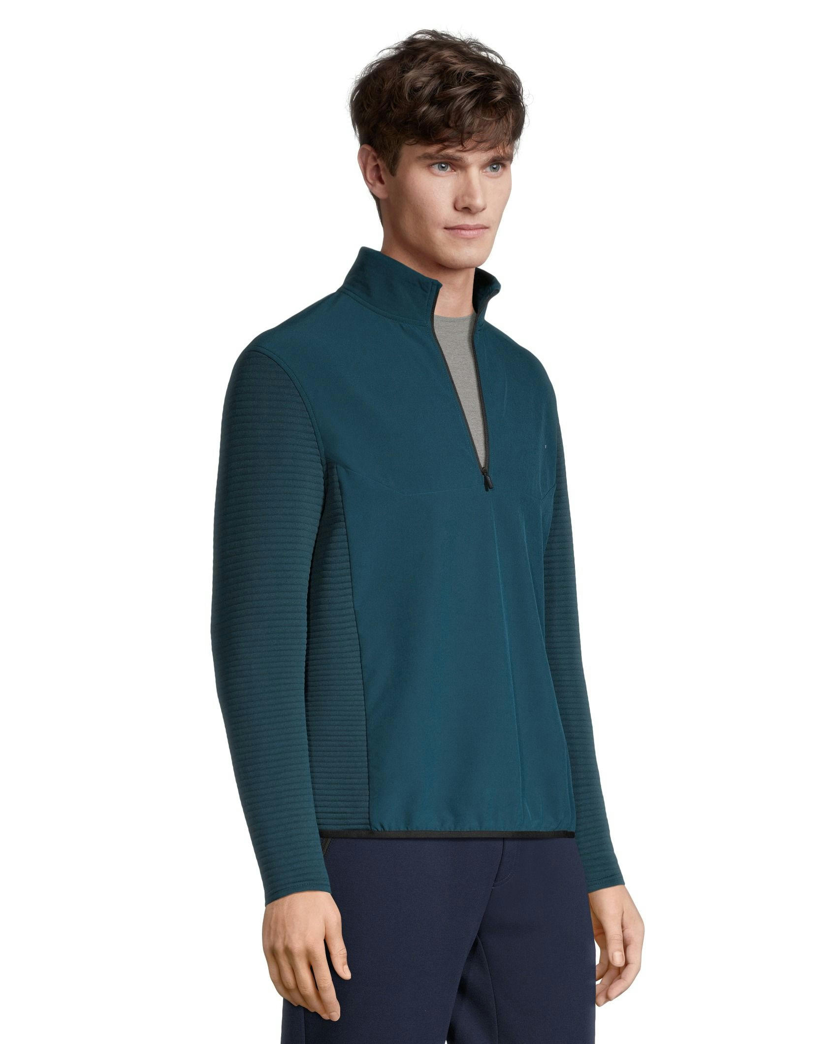 Matrix Men's Ottoman Quarter Zip Mock Neck Pullover