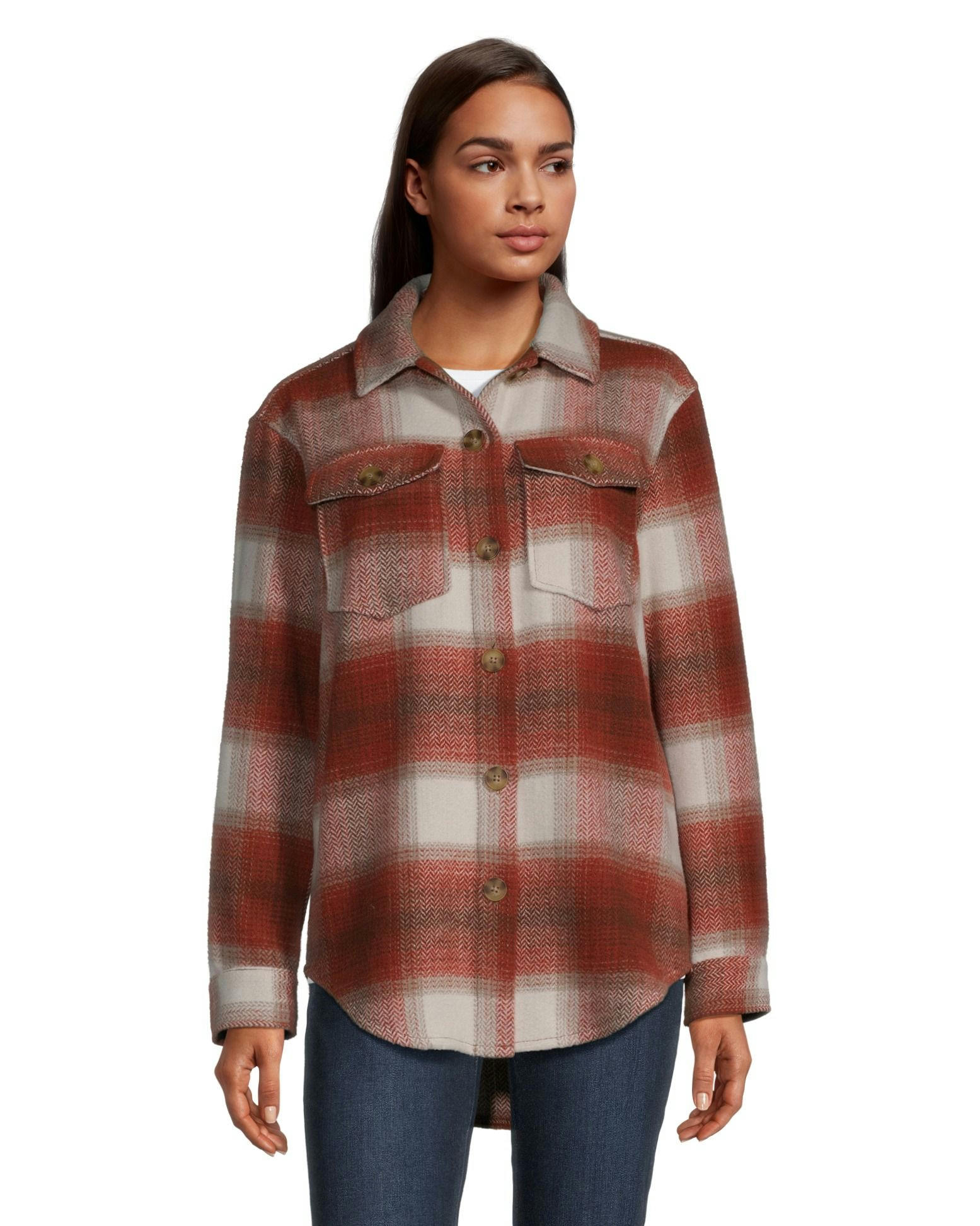 Denver Hayes Women's Core Button Front Shacket