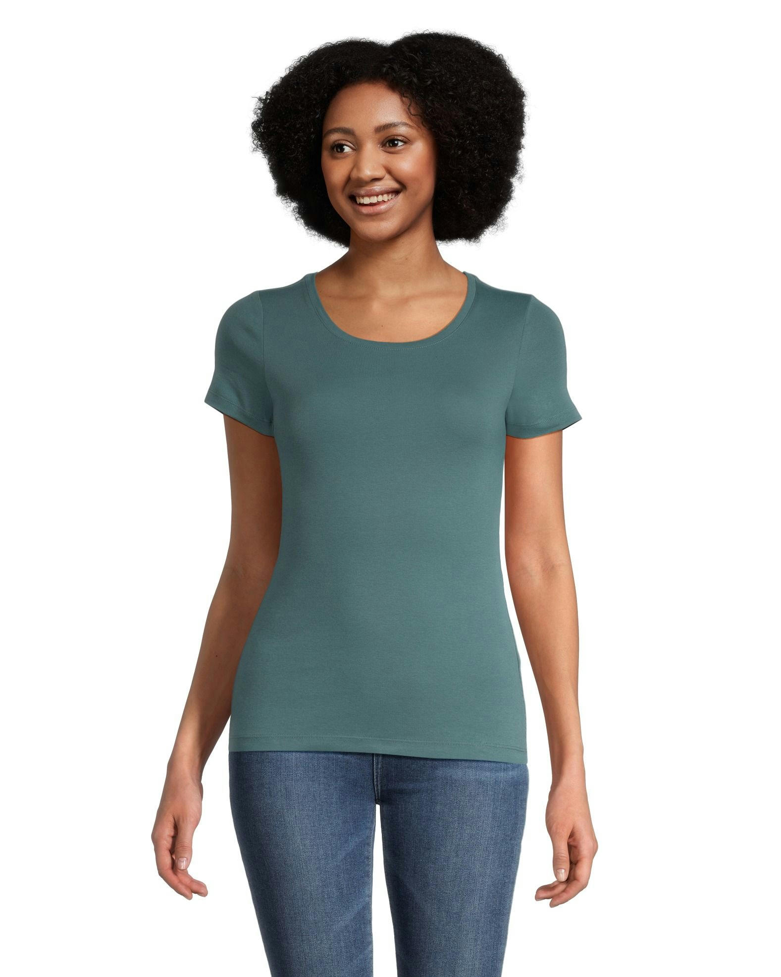 Denver Hayes Women's Fitted Scoop Neck T Shirt