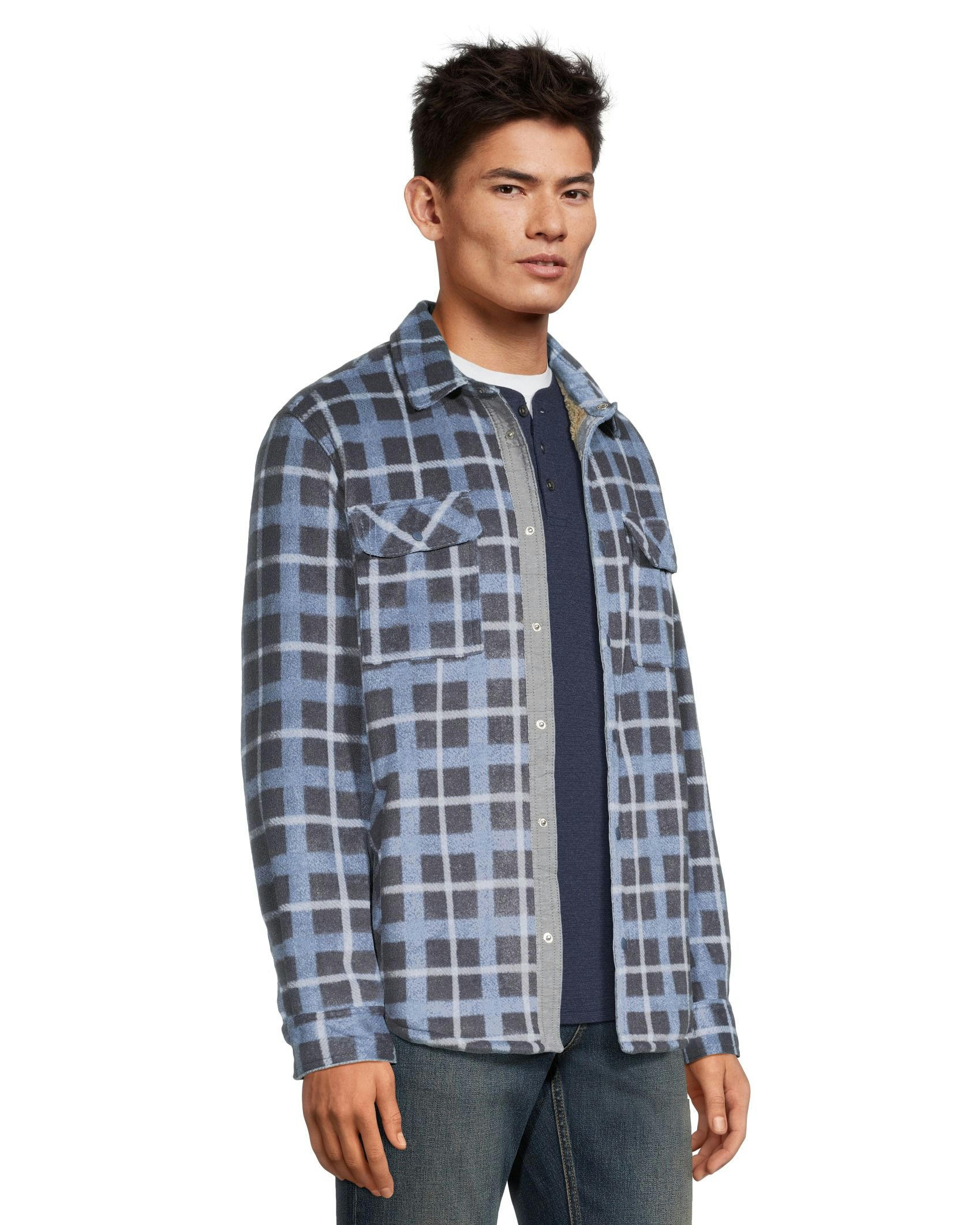 Voyager Men's Sherpa Lined Fleece Shacket