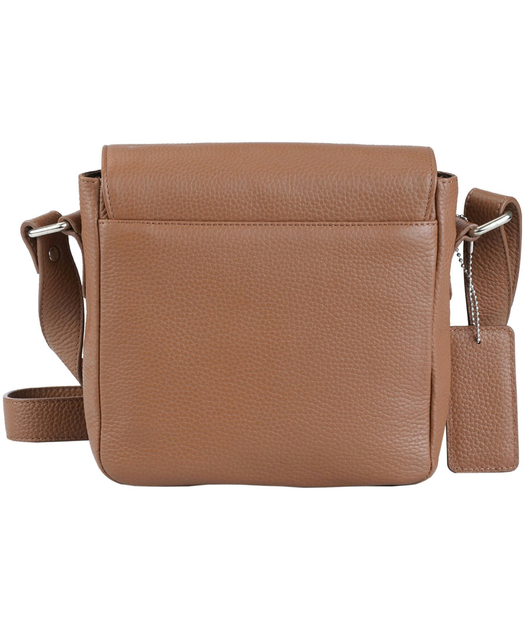Mancini Leather Goods Women's Pebelled Page Crossbody Bag