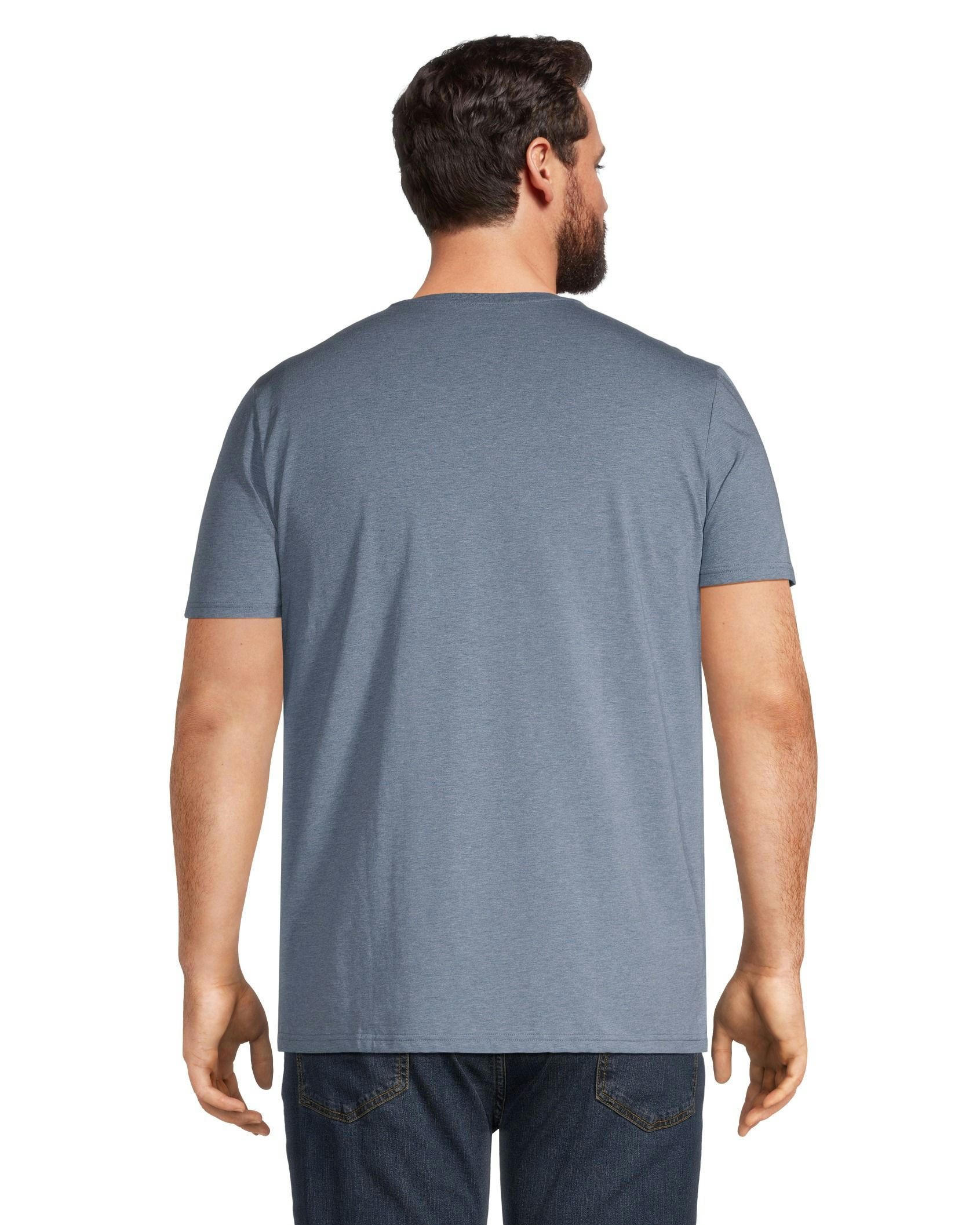 Denver Hayes Men's Stretch Modern Fit V-Neck T-Shirt