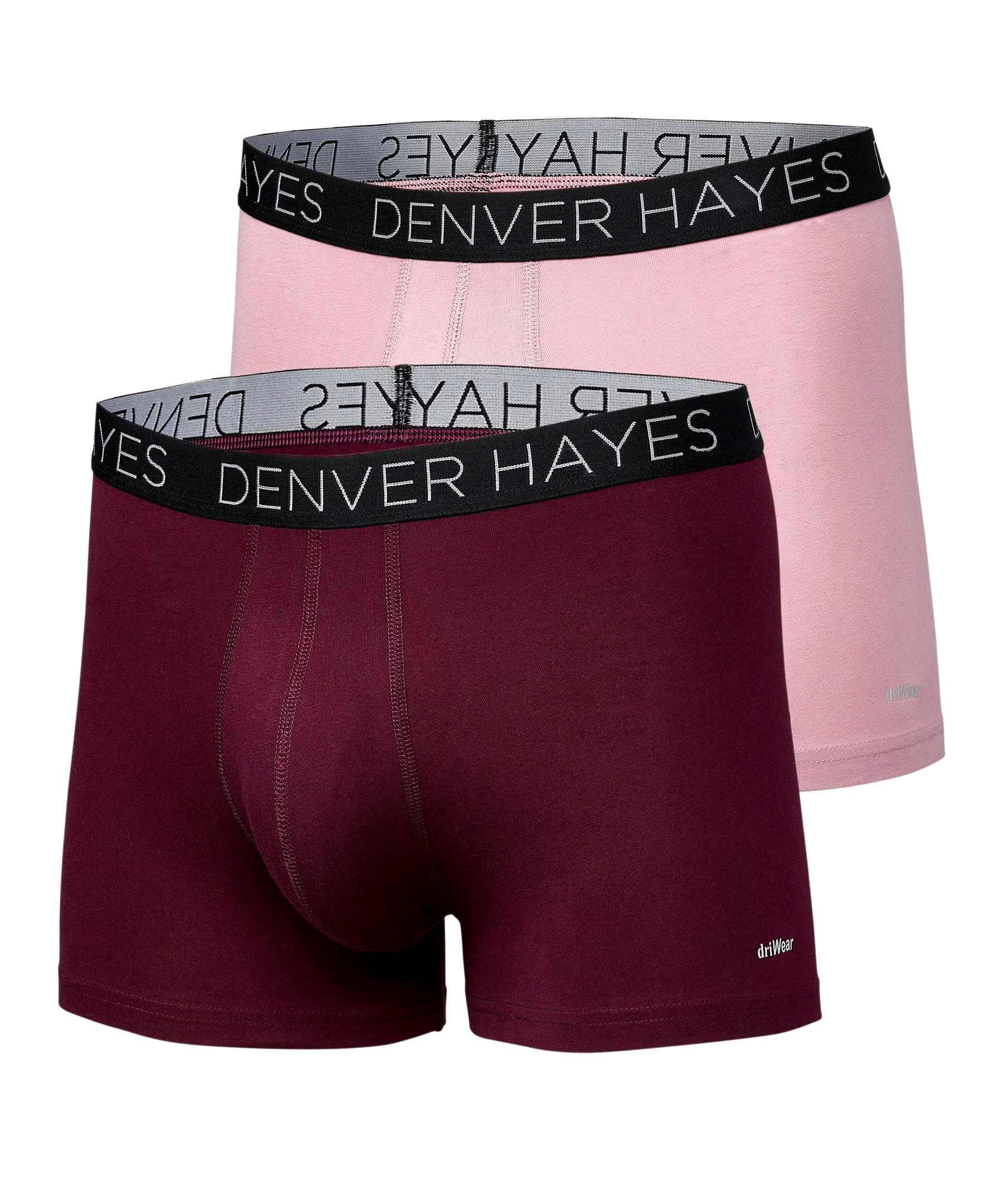 Denver Hayes Men's 2-Pack DriWear Trunk Brief