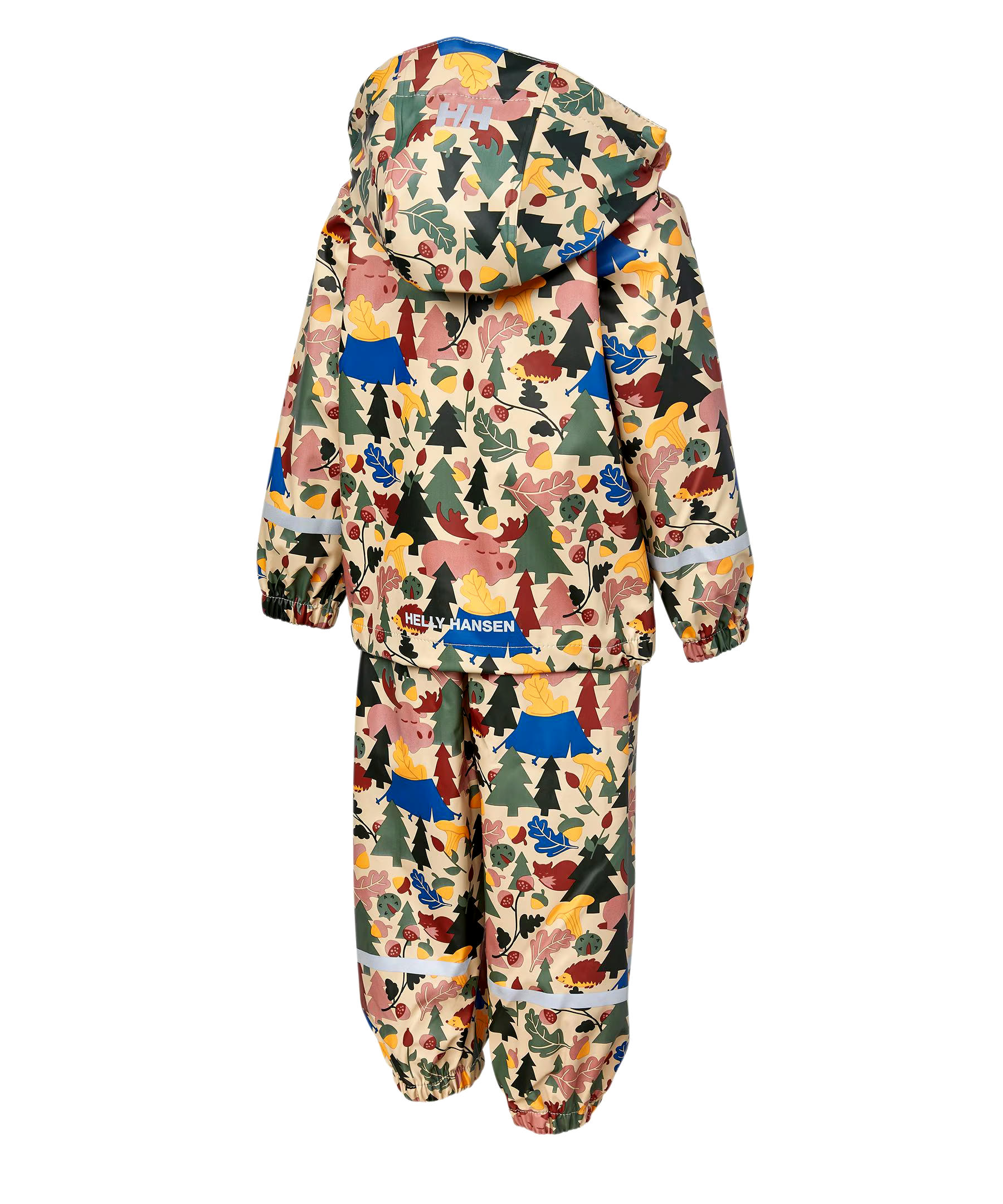 Helly Hansen Kids Unisex 2 Piece Bergen 2.0 Waterproof Rain Jacket and Bib Overalls Set