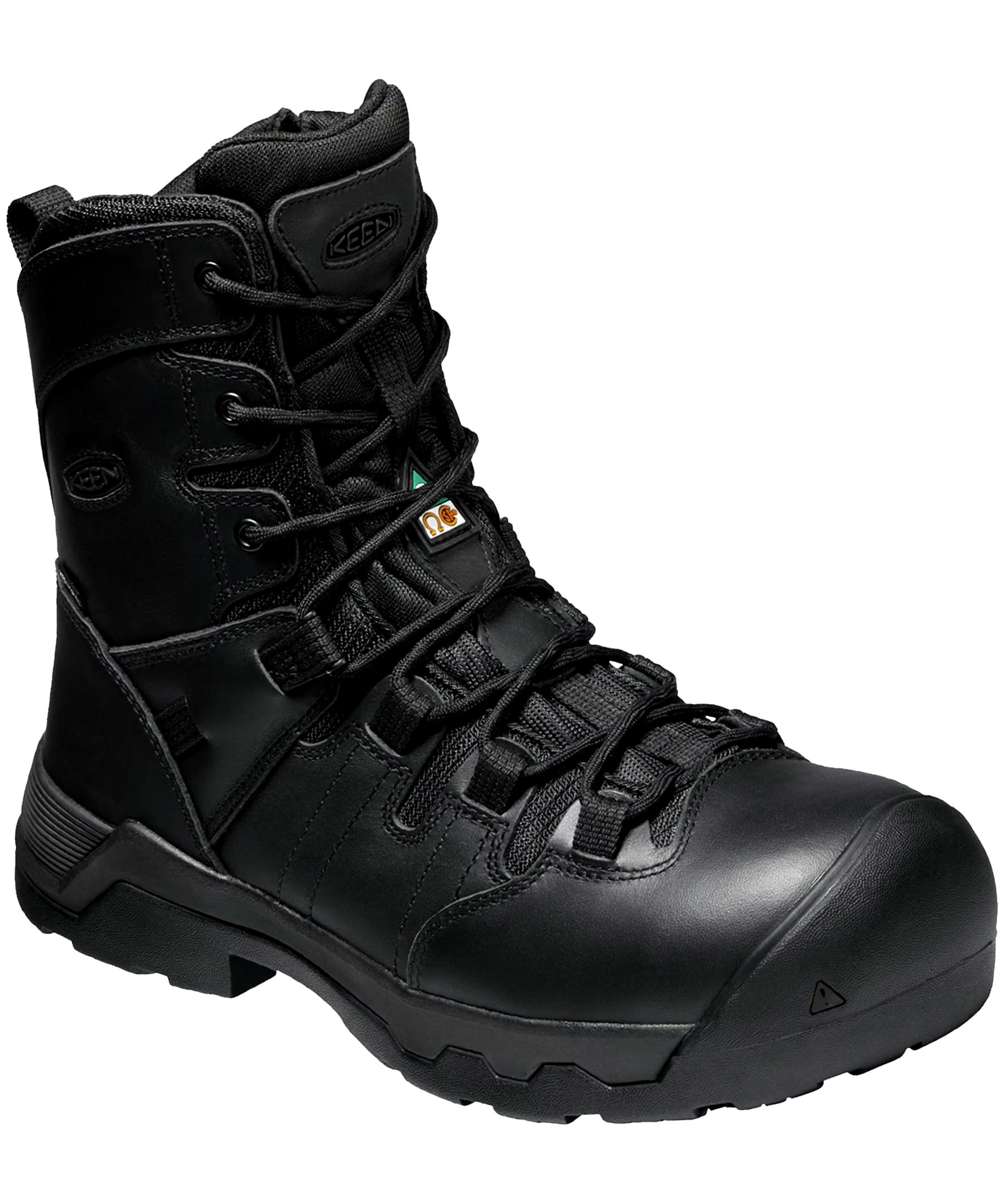 Keen Utility Men's Oshawa 8 Inch Composite Toe Composite Plate Side Zip Work Boot
