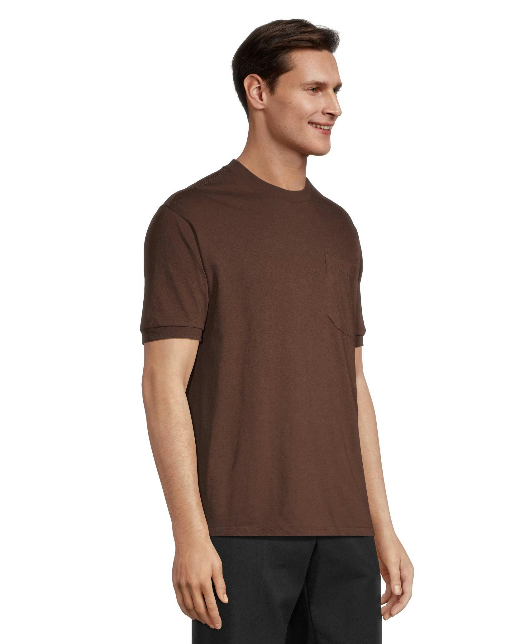 Aggressor Men's Crewneck Short Sleeve Solid Work T-Shirt With FRESHTECH