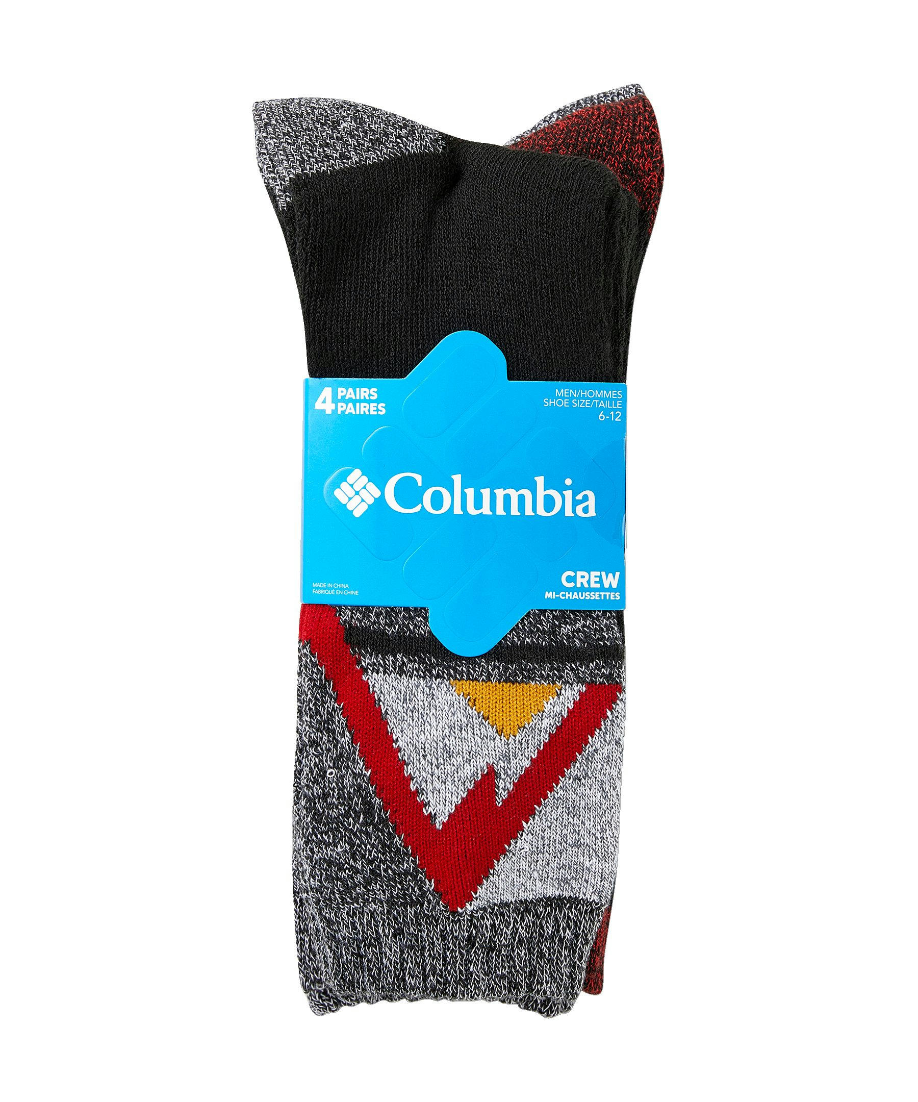 Columbia Men's 4-Pack Moisture Control Boot Socks