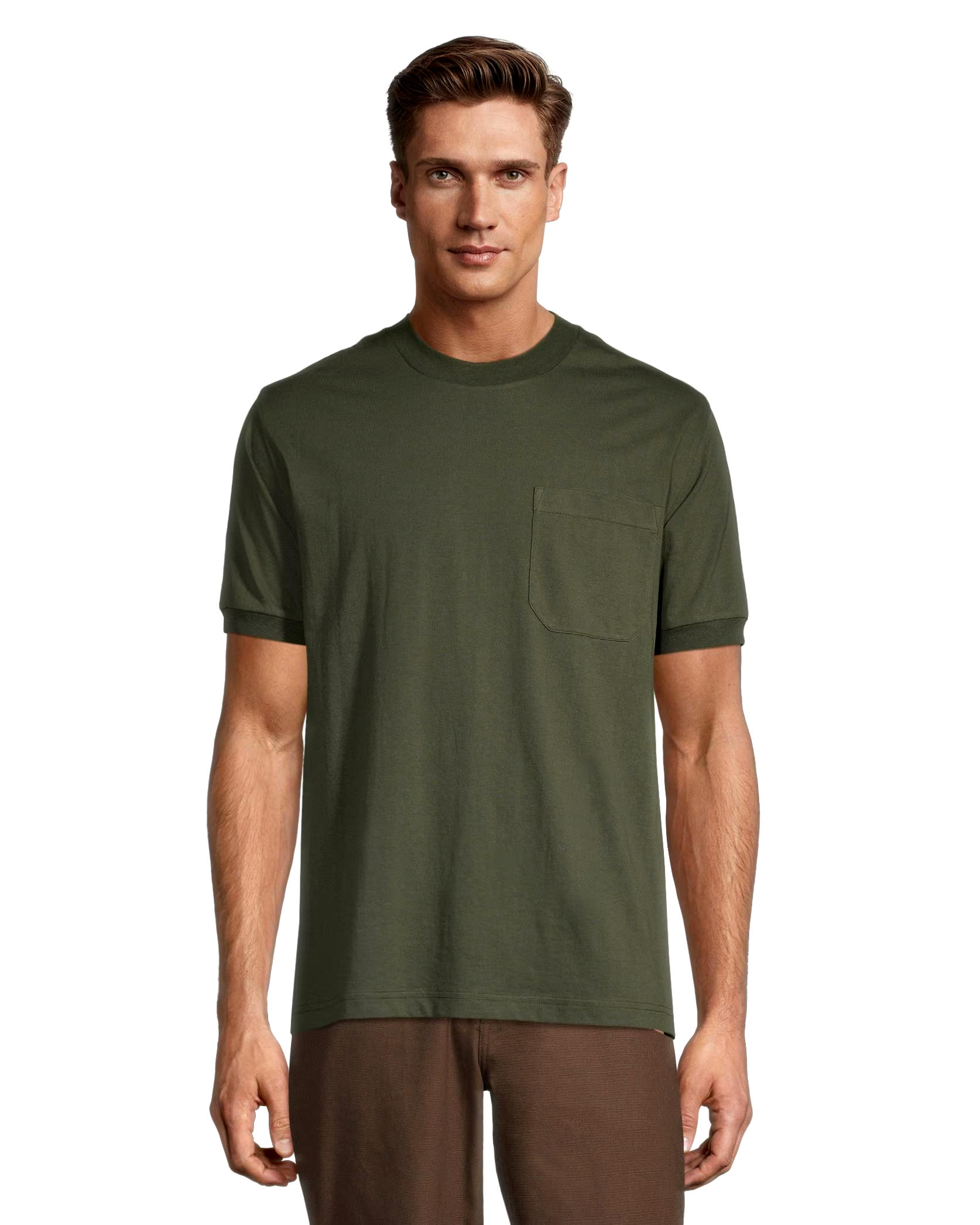 Aggressor Men's Crewneck Short Sleeve Solid Work T-Shirt With FRESHTECH