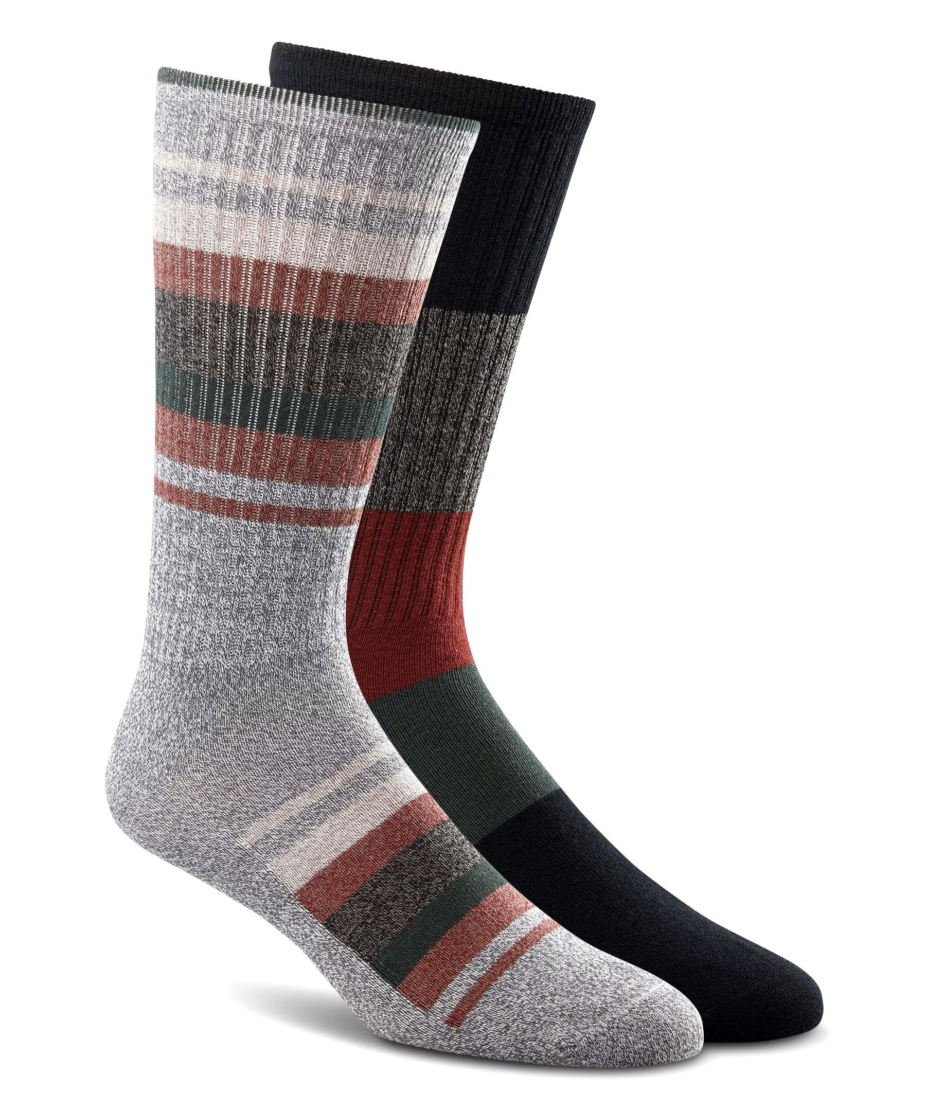 Denver Hayes Men's FRESHTECH® Weekend Crew Socks, 2 Pack