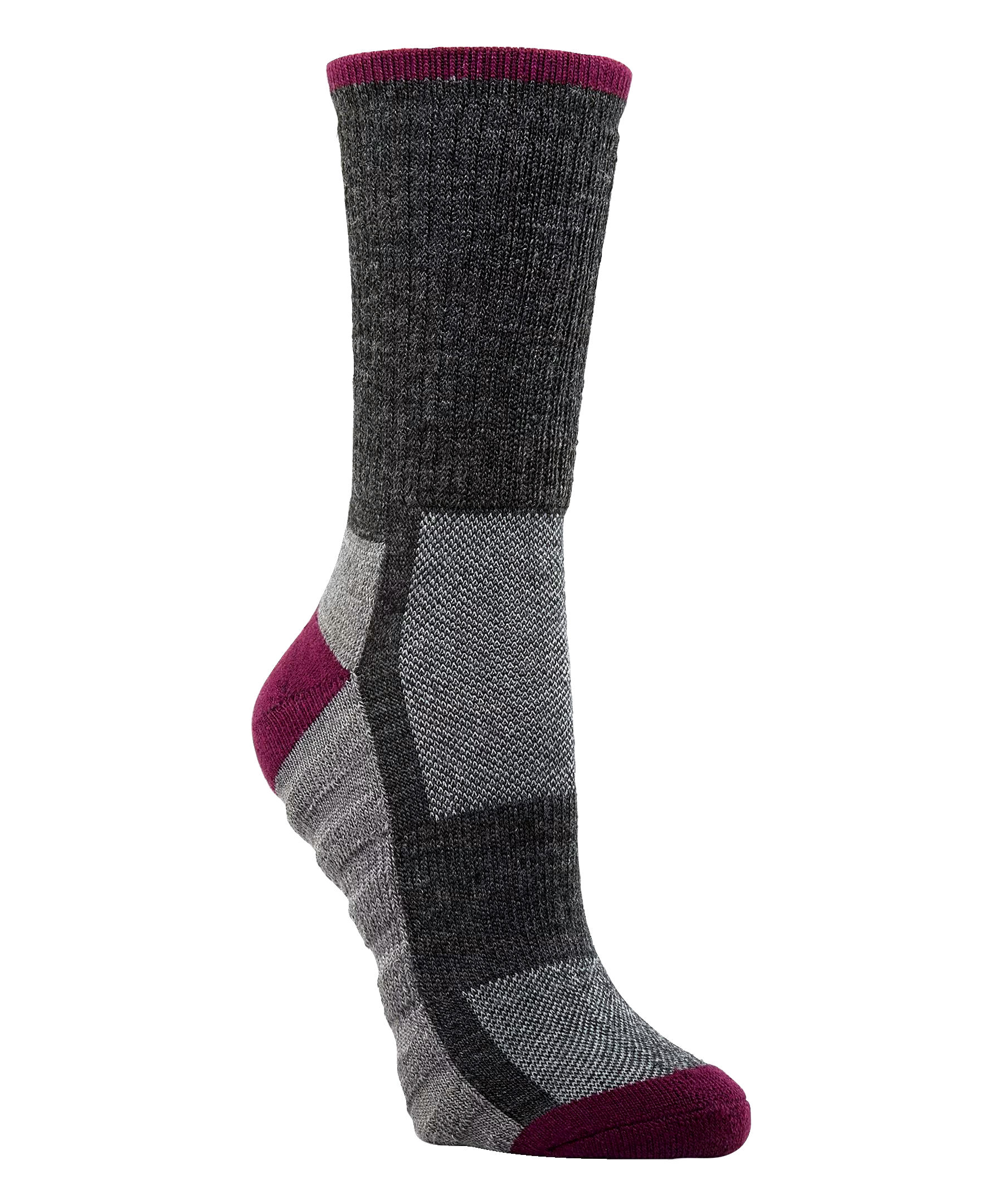 WindRiver Women's Wool Blend Quad Comfort Hiking Crew Socks