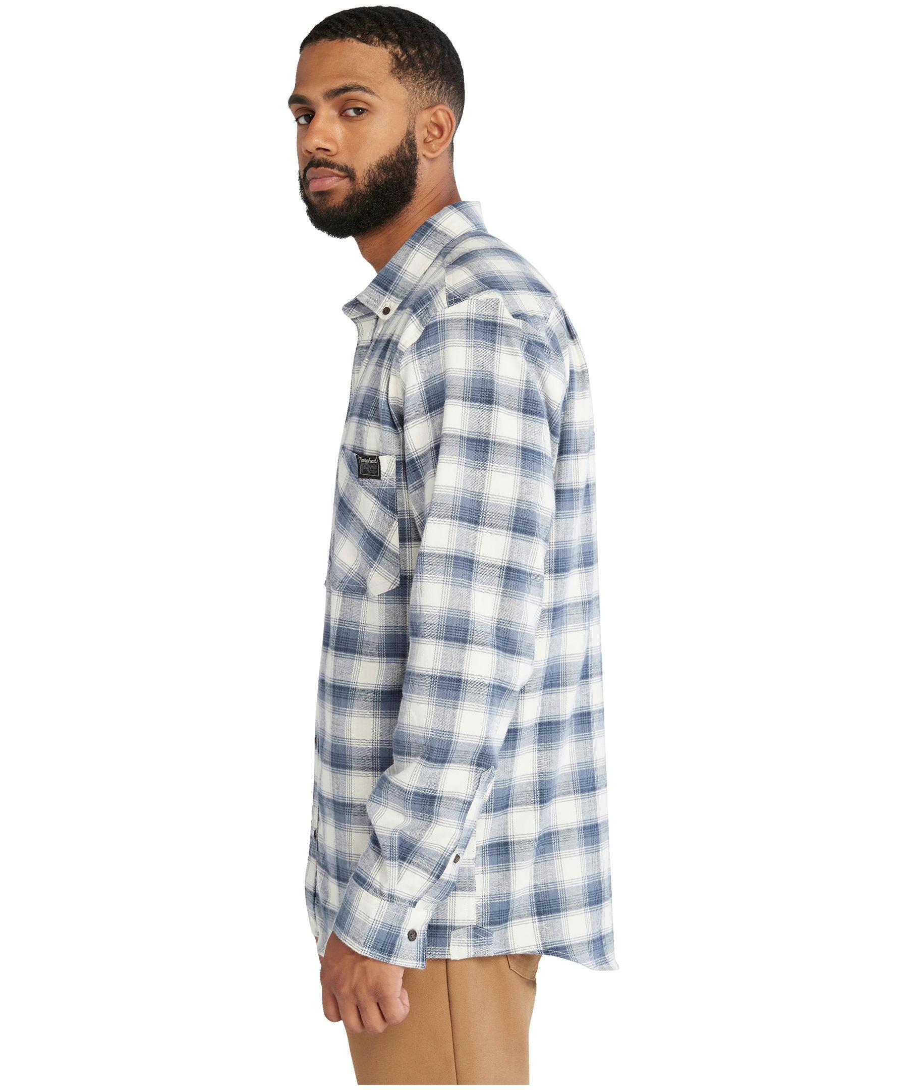 Timberland Pro Men's Woodfort Lightweight Long Sleeve Original Fit Flannel Shirt