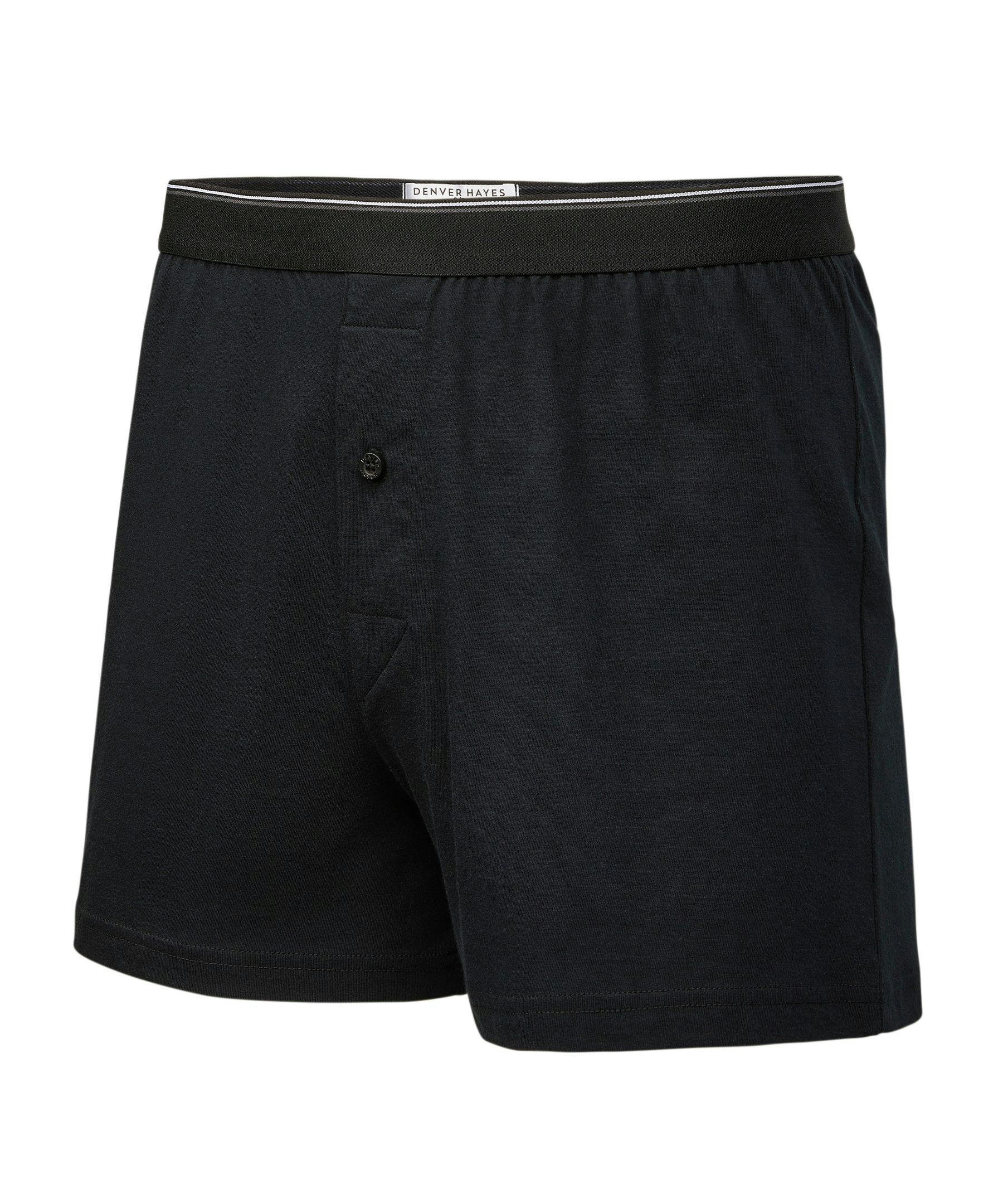 Denver Hayes Men's 2 Pack Yarn Dye Loose Fit Boxer Briefs