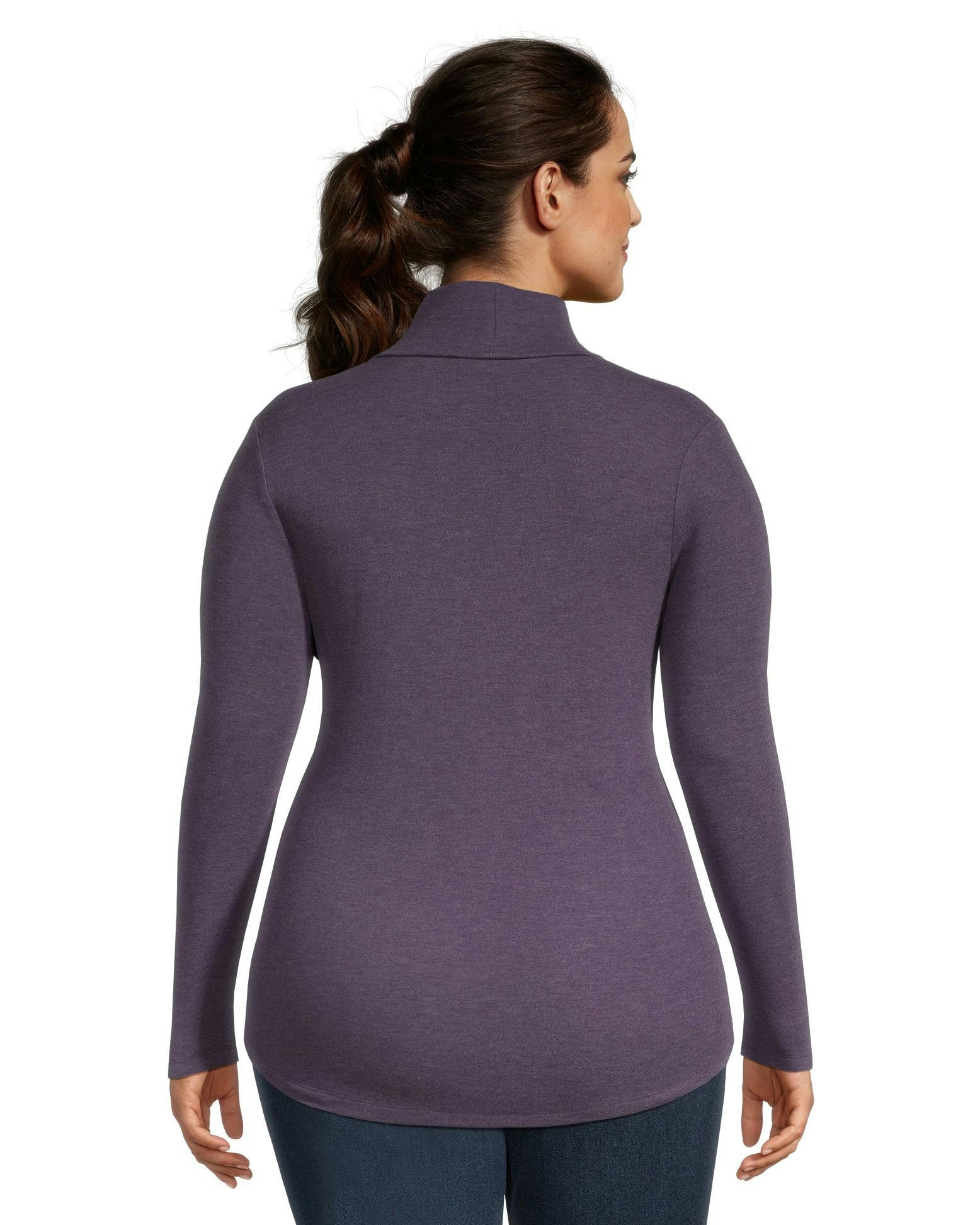 WindRiver Women's Semi Fitted Long Sleeve Turtleneck Top