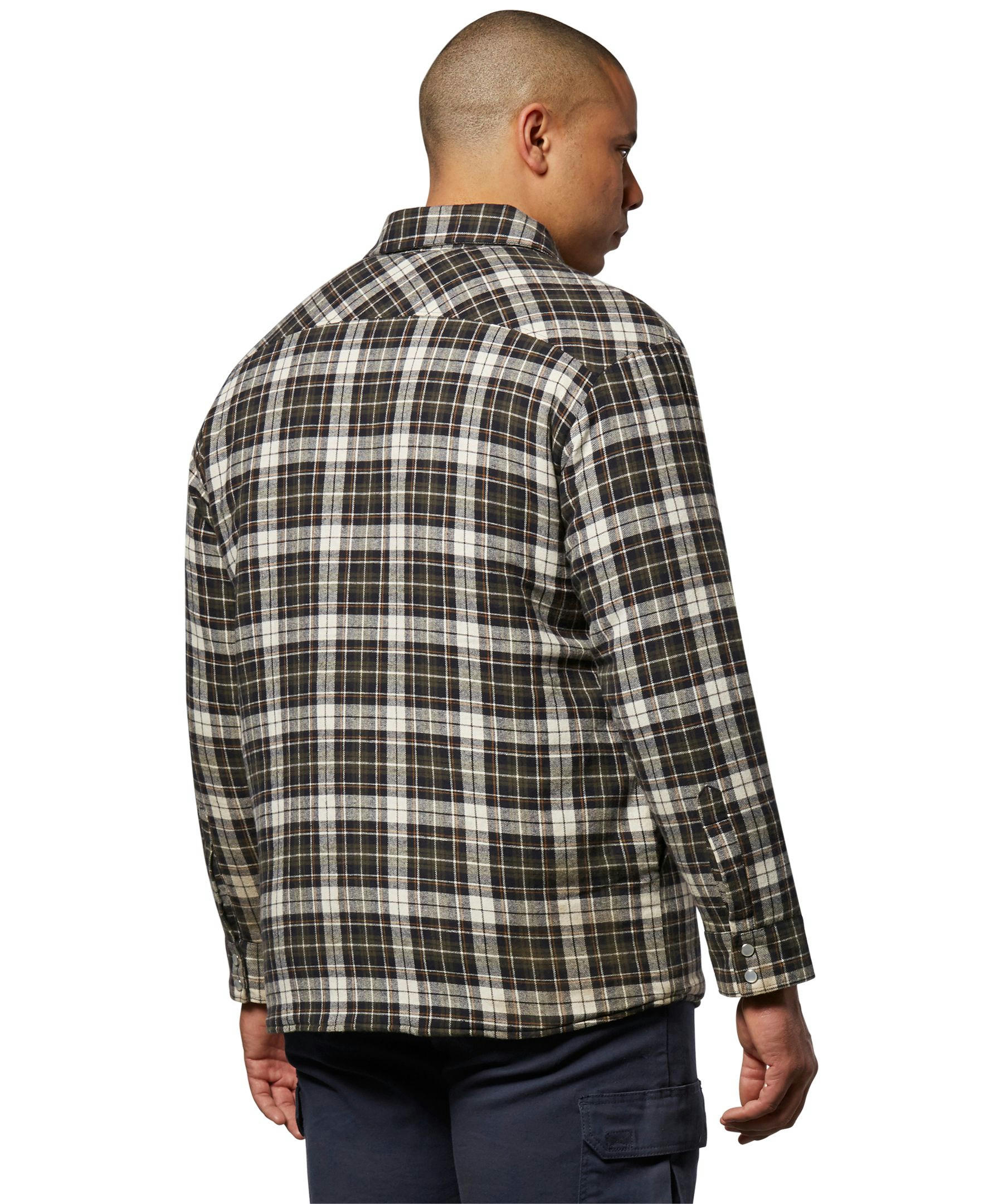 Aggressor Men's Snap-Front Insulated Quilted Flannel Work Shirt