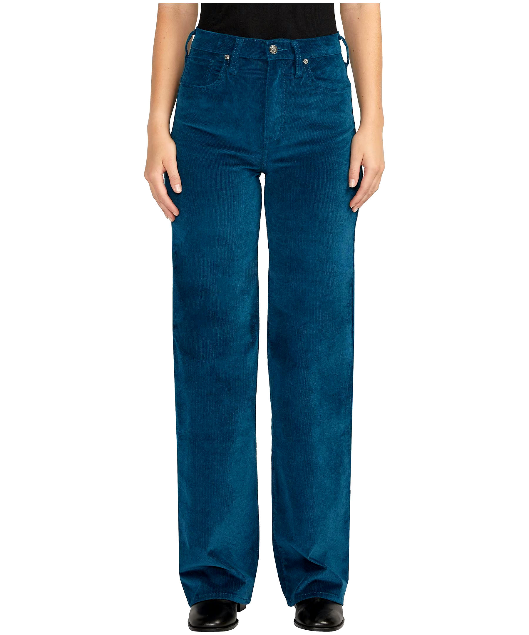 Silver Women's Highly Desirable Ultra High Rise Slim Fit Corduroy Pants