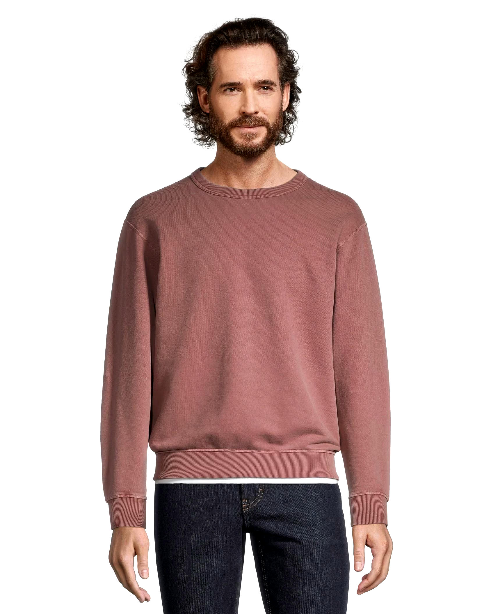 WindRiver Men's Original Fleece Cotton Crewneck Sweatshirt