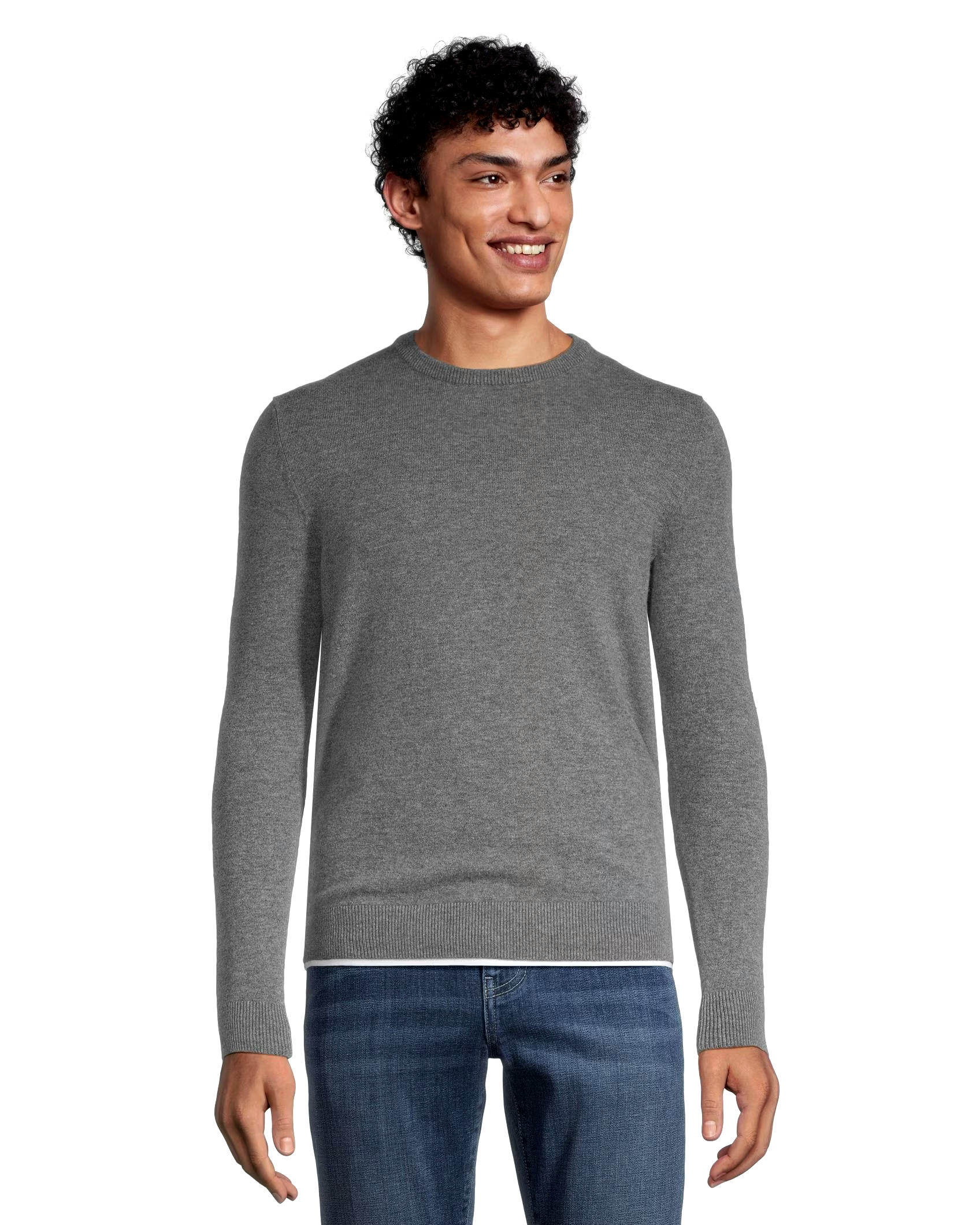 Denver Hayes Men's Cashmere Merino Crewneck Sweater