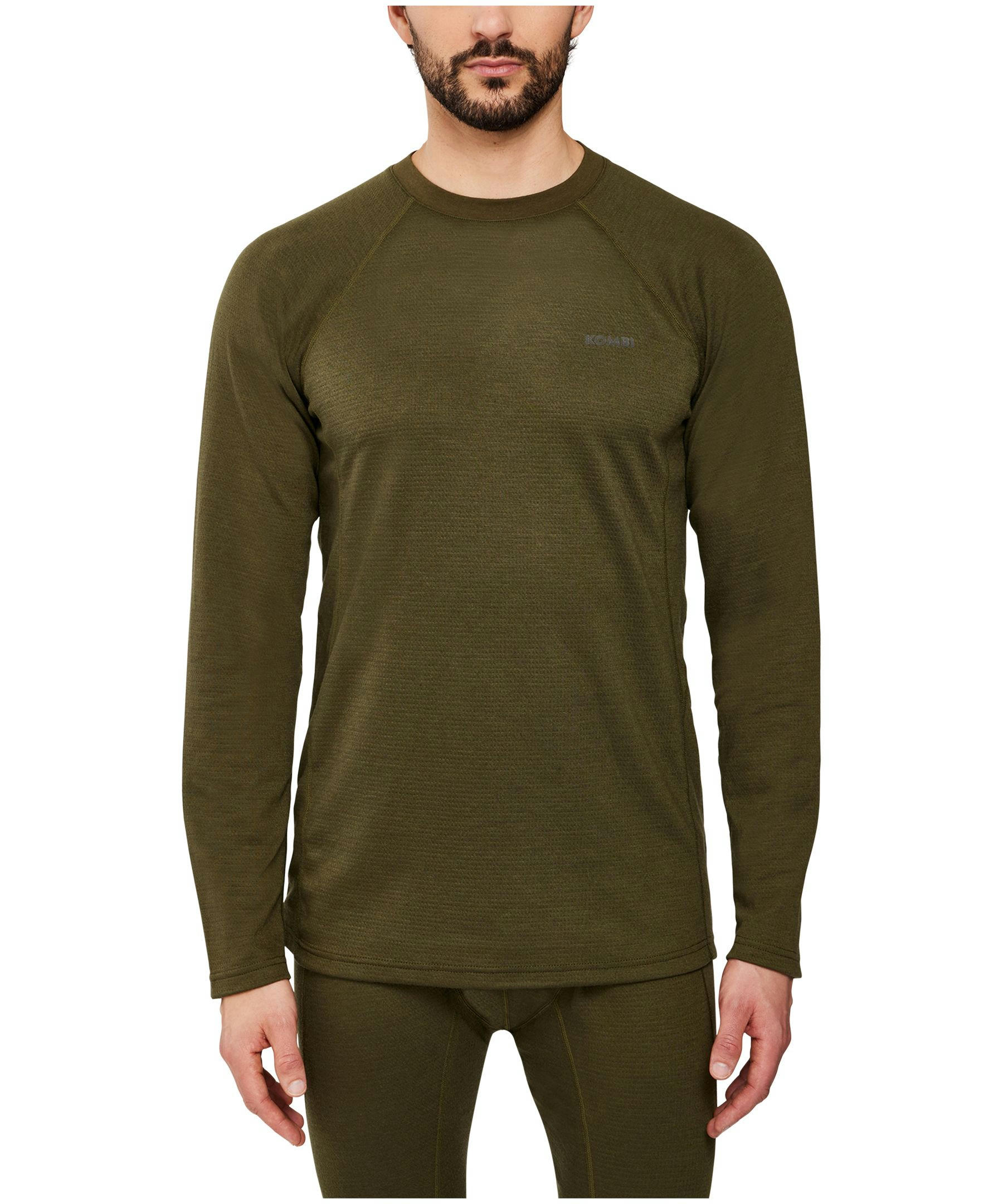 Kombi Men's Merino Blend Baselayer Crewneck Top
