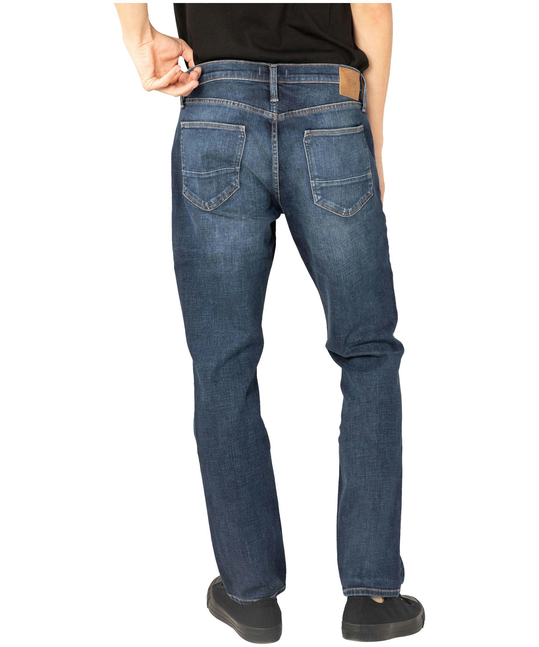 Silver Men's Machray Mid Rise Oversized Fit Straight Leg Jeans - Medium Wash