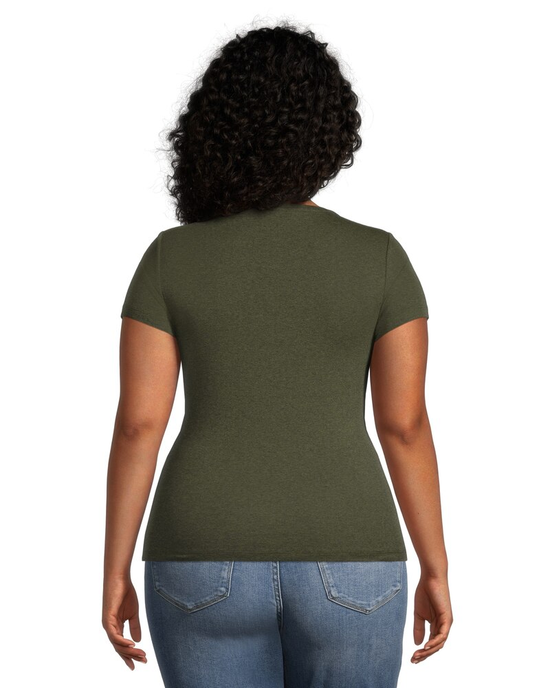 Women's Crewneck Short Sleeve Fitted T Shirt