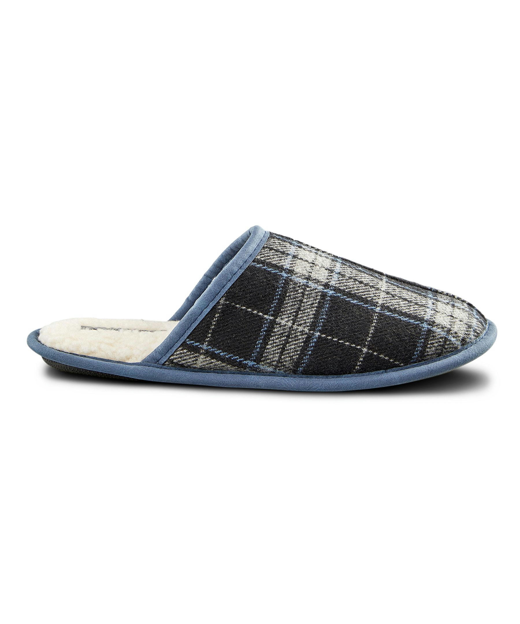 WindRiver Men's Plaid Scuff Slippers
