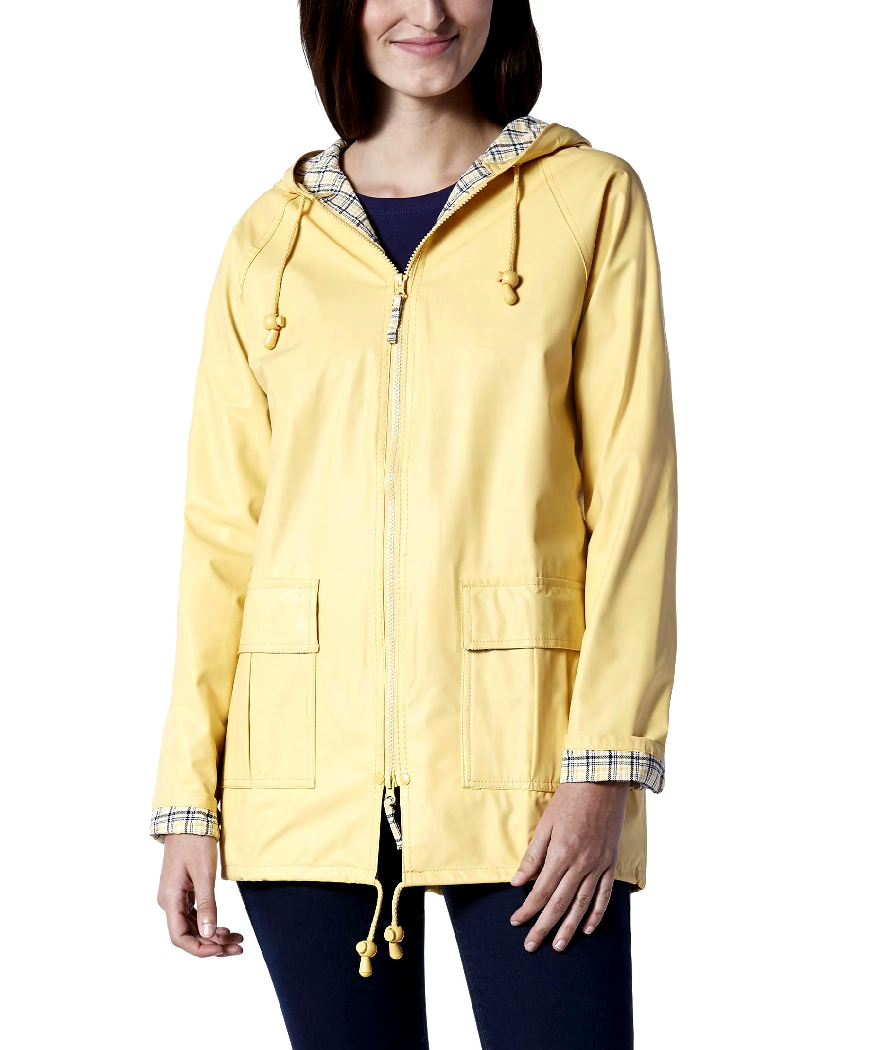 Mercantile Trading Corp (MTC) Women's Thermal Slicks Lined Rain Slicker Jacket