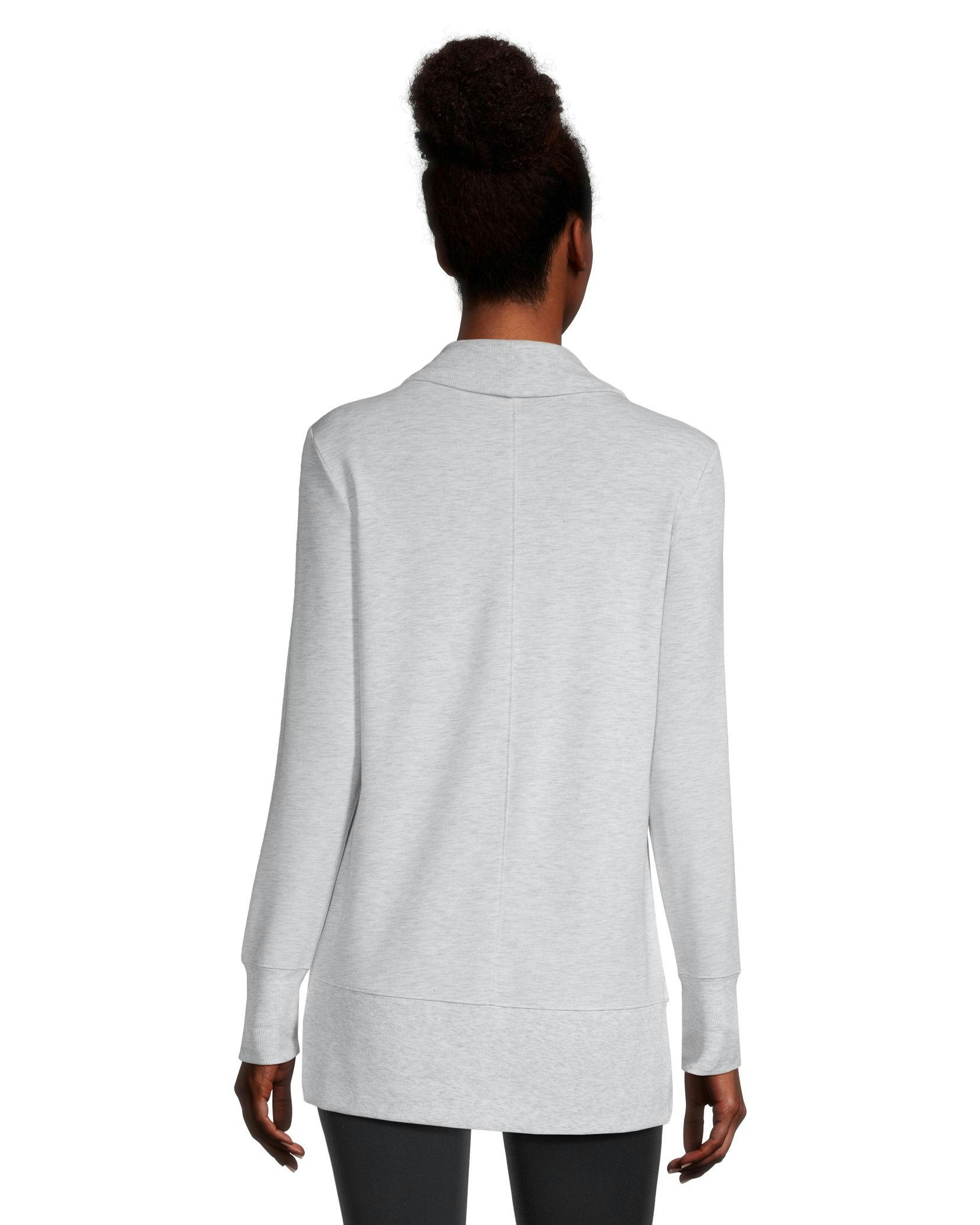 Shambhala Women's Semi-Fitted French Terry Open Cardigan