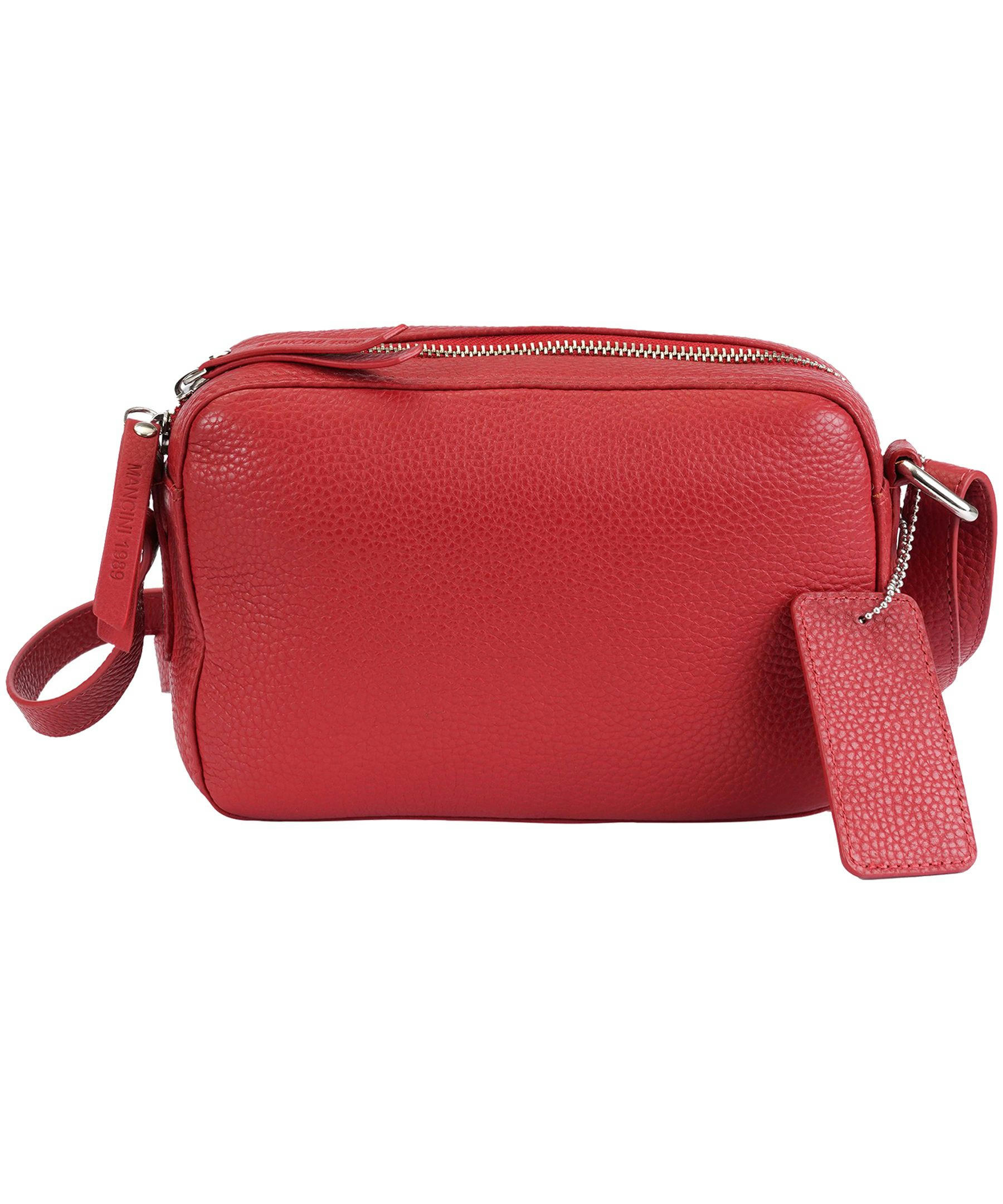 Mancini Leather Goods Women's Pebelled RFID Secure Clara Crossbody Bag