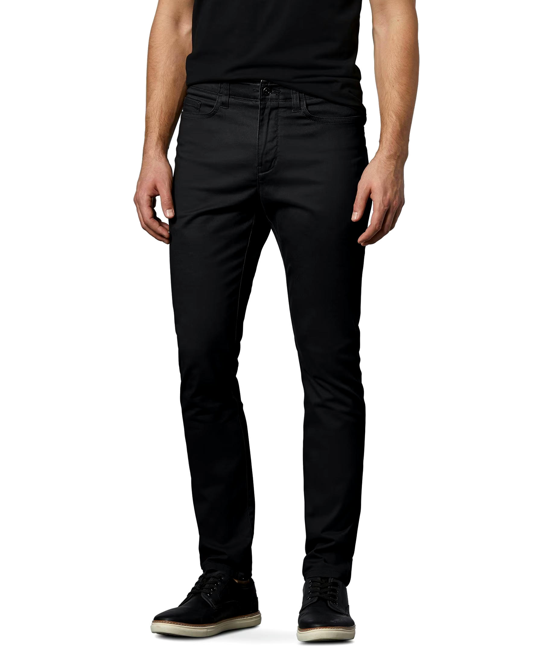 Denver Hayes Men's Stretch 5 Pocket Slim Chino Pants