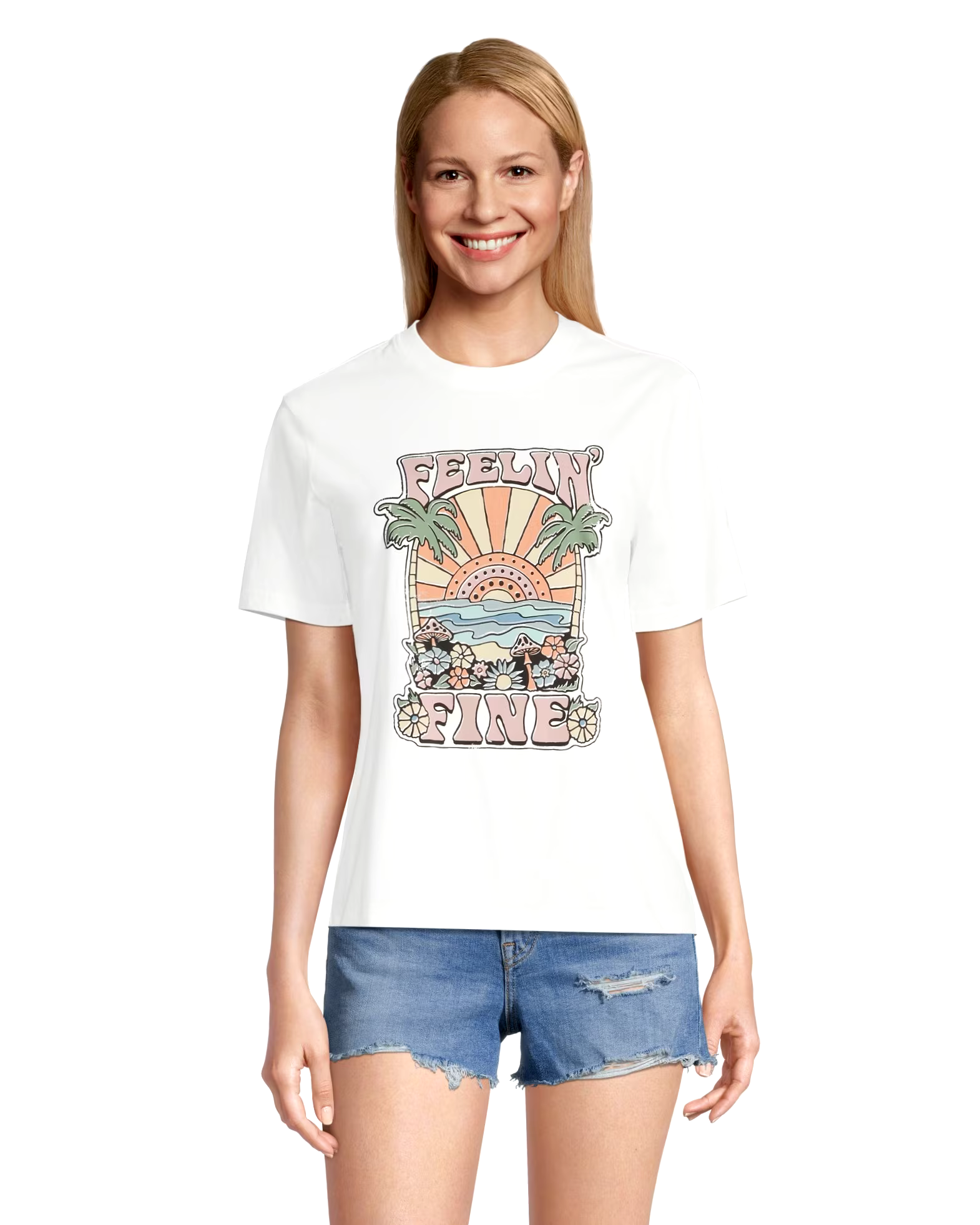 FarWest Women's Graphic Crewneck T Shirt